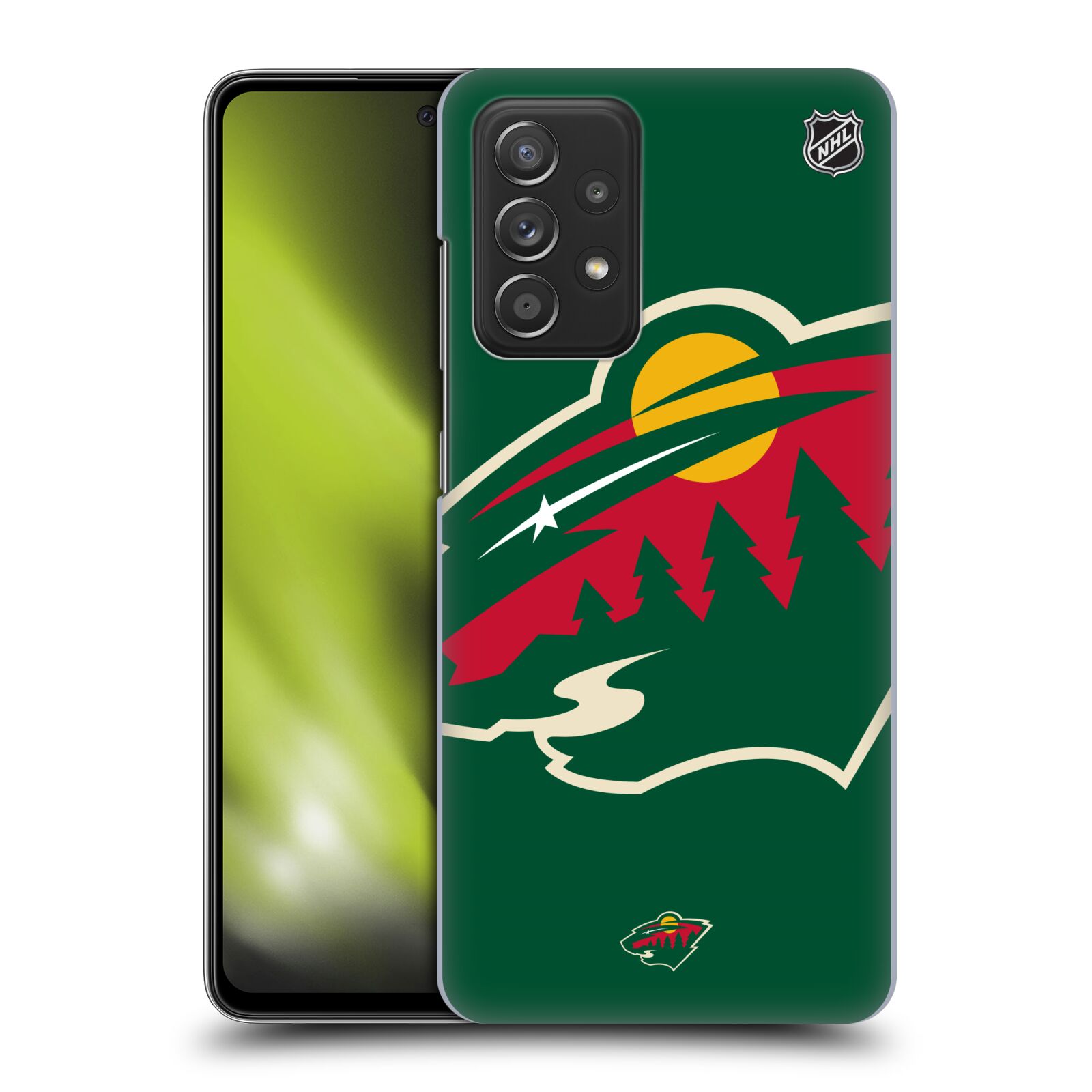 Plastové pouzdro na mobil Samsung Galaxy A52 / A52 5G / A52s 5G - NHL - Velké logo Minnesota Wild