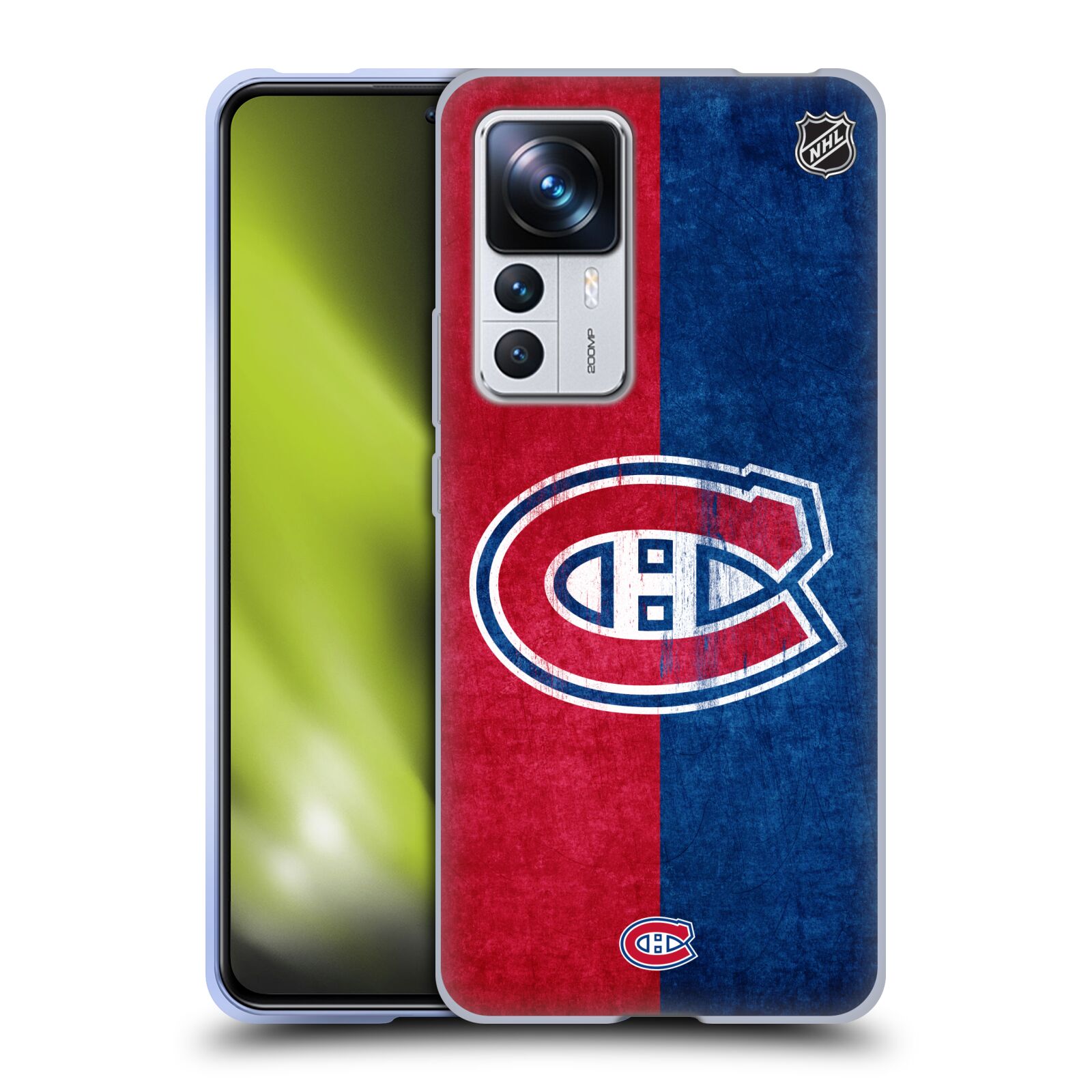 Silikonové pouzdro na mobil Xiaomi 12T / 12T Pro - NHL - Půlené logo Montreal Canadiens (Silikonový kryt, obal, pouzdro na mobilní telefon Xiaomi 12T / 12T Pro s licencovaným motivem NHL - Půlené logo Montreal Canadiens)