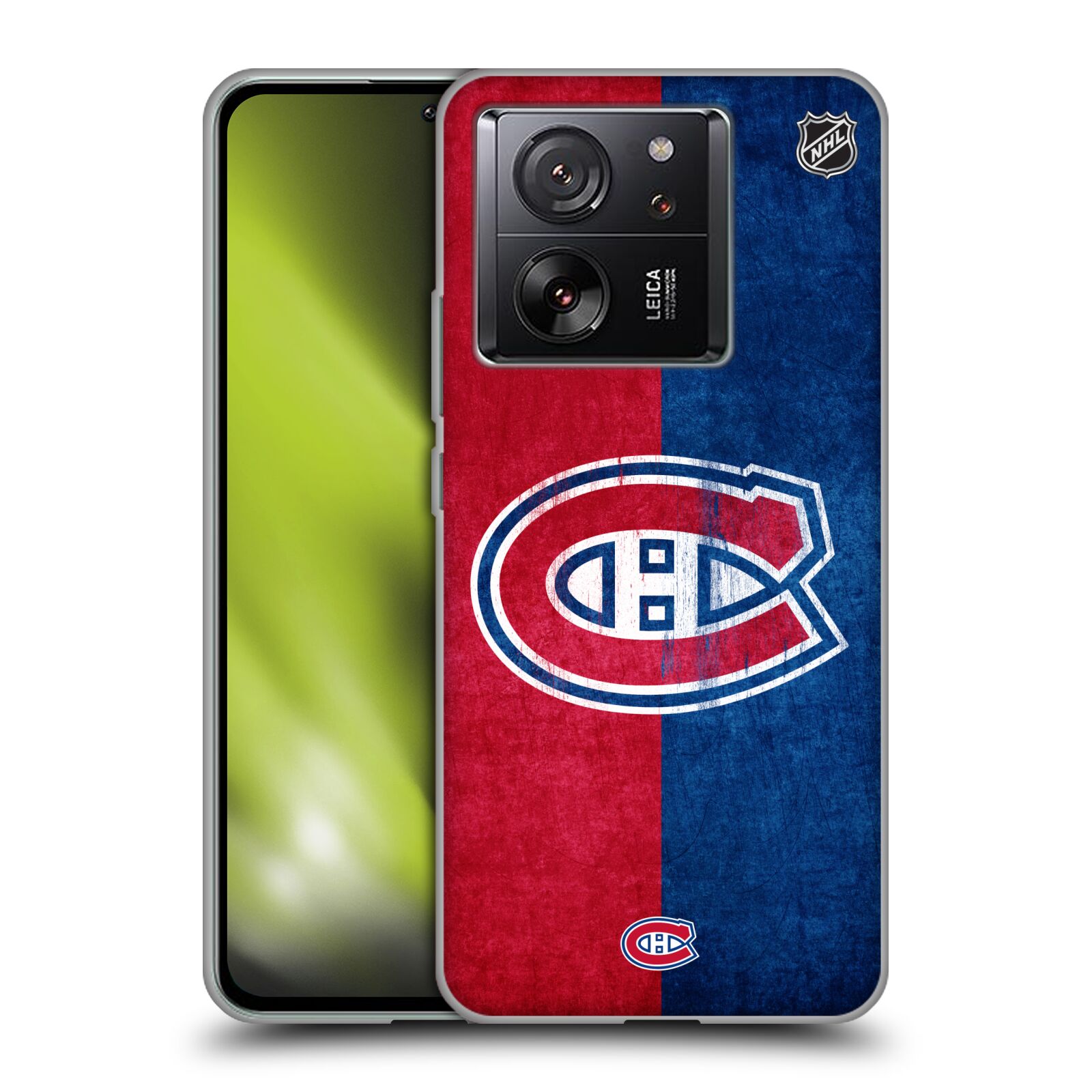 Silikonové pouzdro na mobil Xiaomi 13T / 13T Pro - NHL - Půlené logo Montreal Canadiens (Silikonový kryt, obal, pouzdro na mobilní telefon Xiaomi 13T / 13T Pro s licencovaným motivem NHL - Půlené logo Montreal Canadiens)