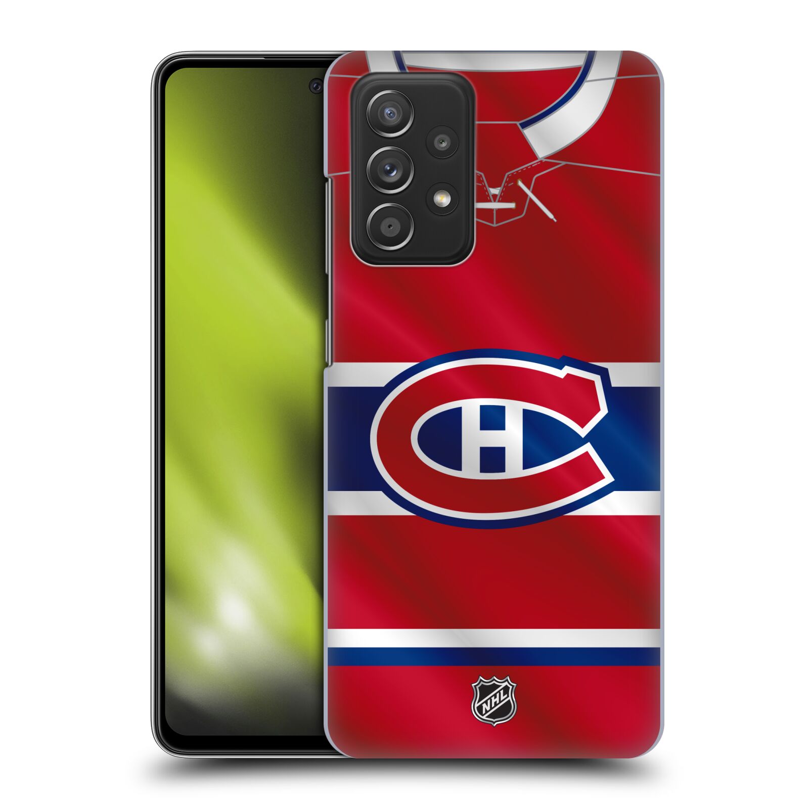 Plastové pouzdro na mobil Samsung Galaxy A52 / A52 5G / A52s 5G - NHL - Dres Montreal Canadiens