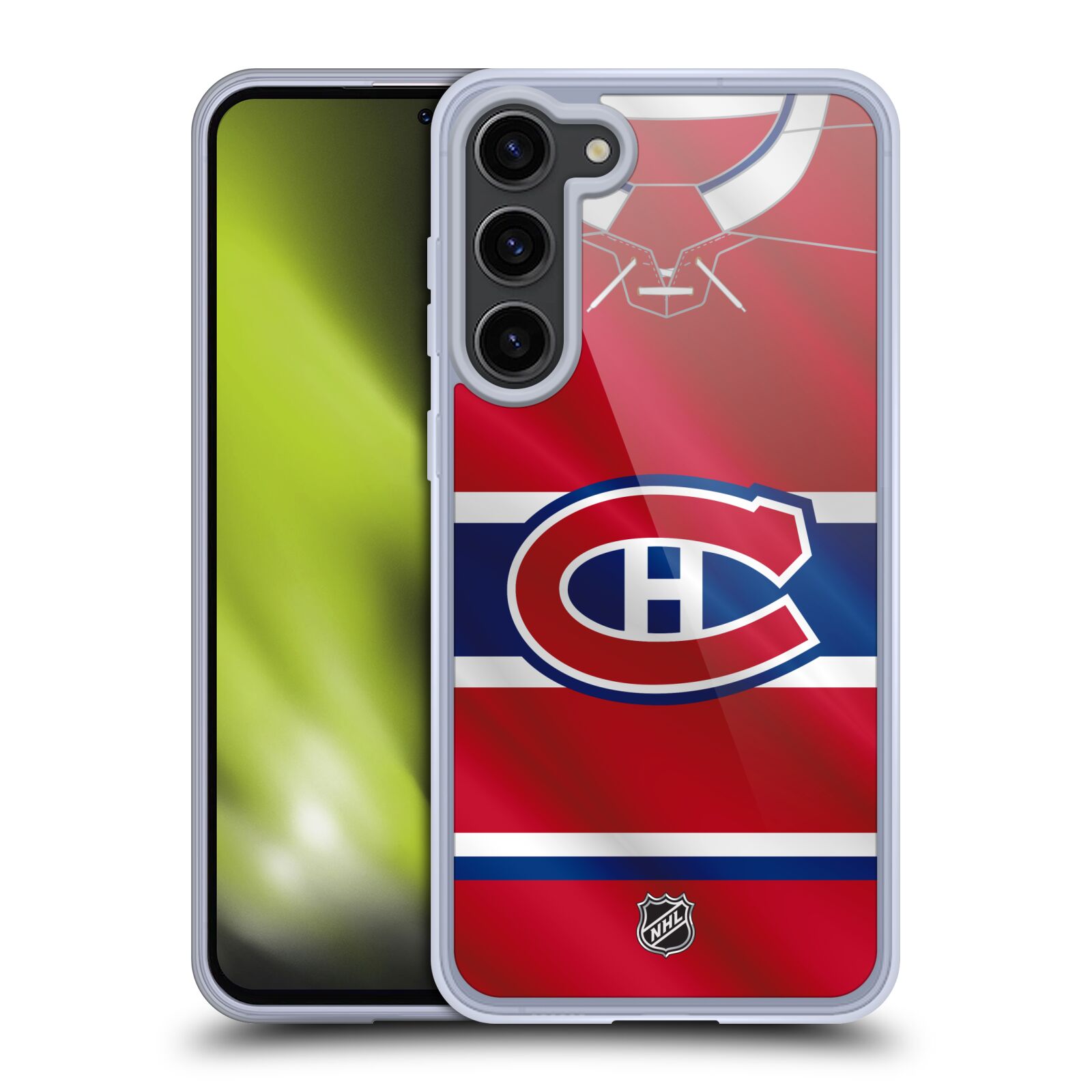Silikonové pouzdro na mobil Samsung Galaxy S23 Plus - NHL - Dres Montreal Canadiens (Silikonový kryt, obal, pouzdro na mobilní telefon Samsung Galaxy S23 Plus s licencovaným motivem NHL - Dres Montreal Canadiens)