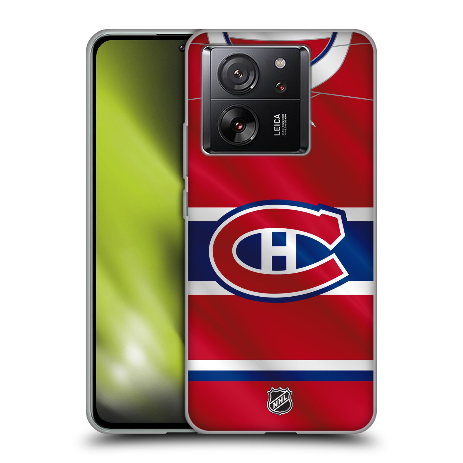 Silikonové pouzdro na mobil Xiaomi 13T / 13T Pro - NHL - Dres Montreal Canadiens (Silikonový kryt, obal, pouzdro na mobilní telefon Xiaomi 13T / 13T Pro s licencovaným motivem NHL - Dres Montreal Canadiens)