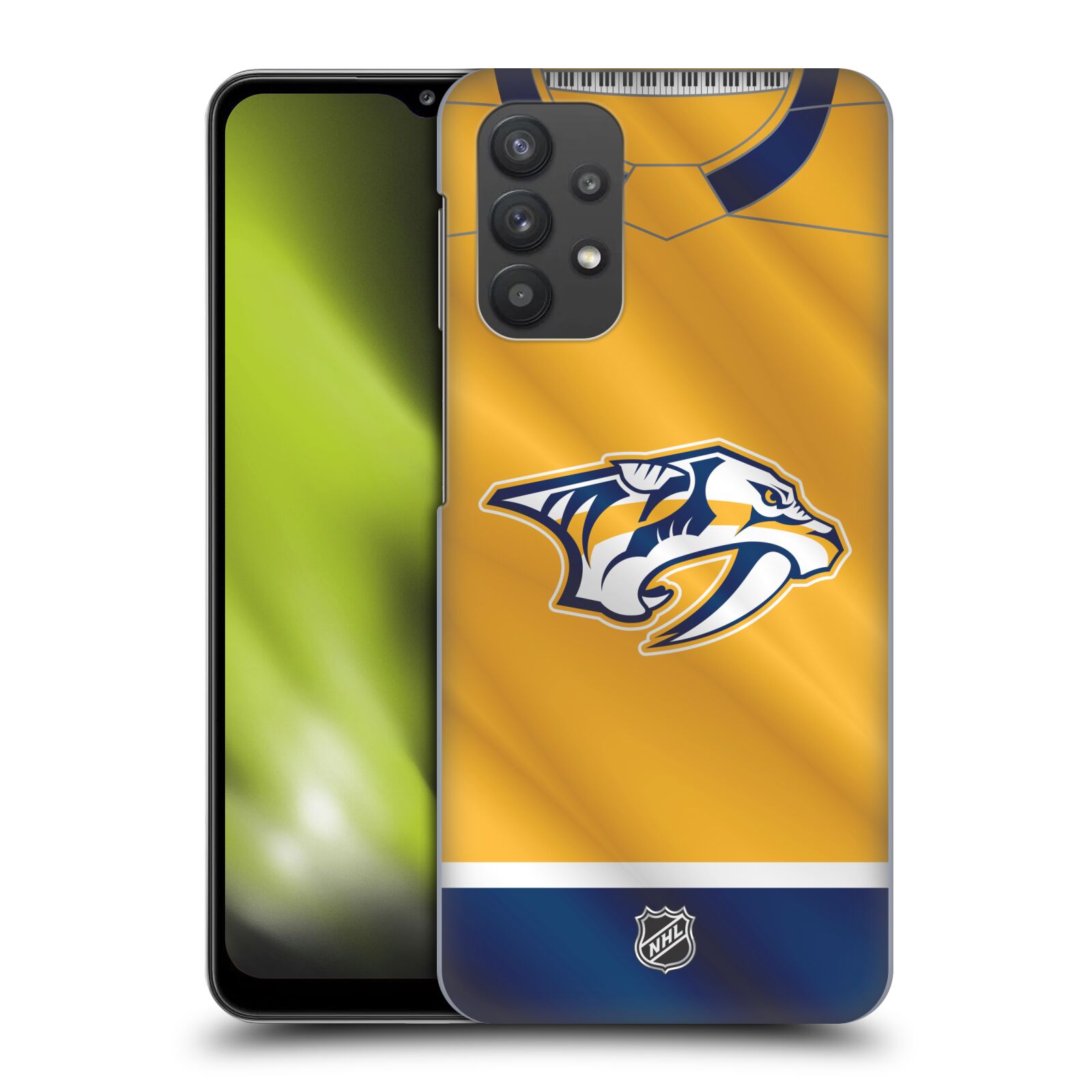 Plastové pouzdro na mobil Samsung Galaxy A32 5G - NHL - Dres Nashville Predators