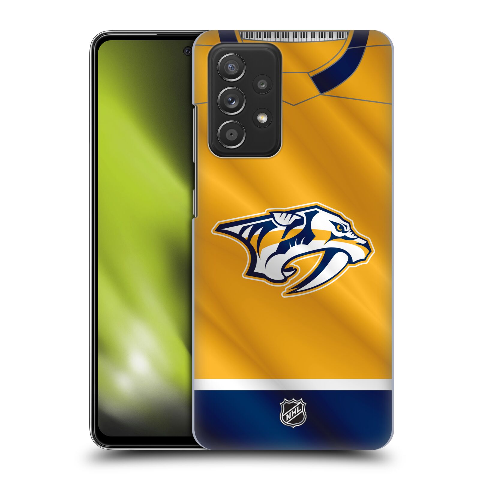 Plastové pouzdro na mobil Samsung Galaxy A52 / A52 5G / A52s 5G - NHL - Dres Nashville Predators