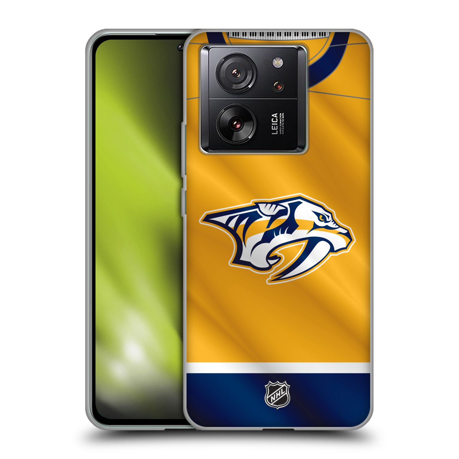 Silikonové pouzdro na mobil Xiaomi 13T / 13T Pro - NHL - Dres Nashville Predators (Silikonový kryt, obal, pouzdro na mobilní telefon Xiaomi 13T / 13T Pro s licencovaným motivem NHL - Dres Nashville Predators)