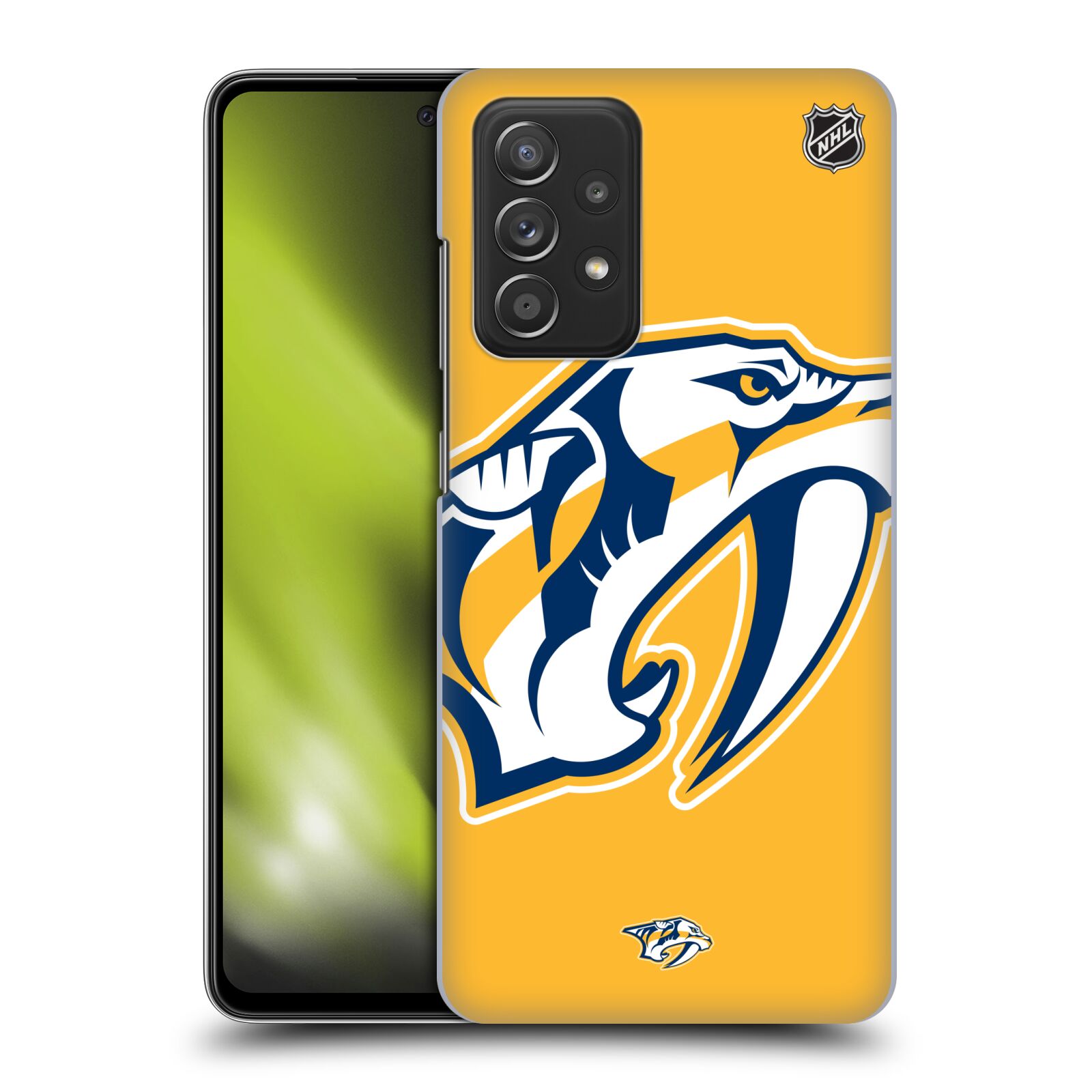 Plastové pouzdro na mobil Samsung Galaxy A52 / A52 5G / A52s 5G - NHL - Velké logo Nashville Predators