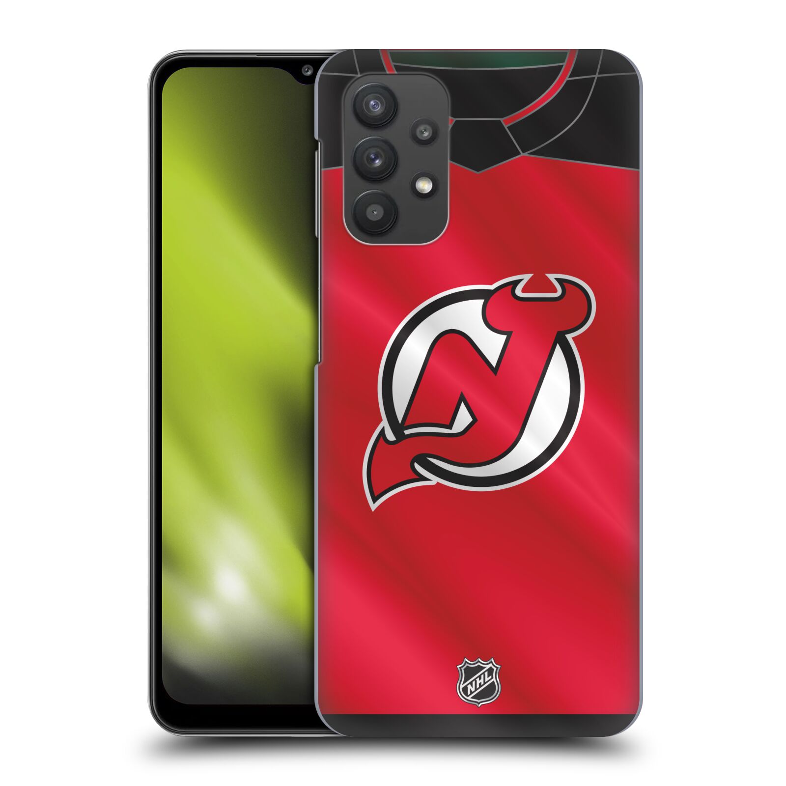 Plastové pouzdro na mobil Samsung Galaxy A32 5G - NHL - Dres New Jersey Devils