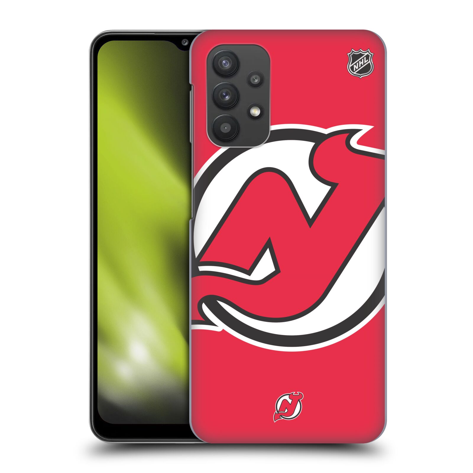Plastové pouzdro na mobil Samsung Galaxy A32 5G - NHL - Velké logo New Jersey Devils