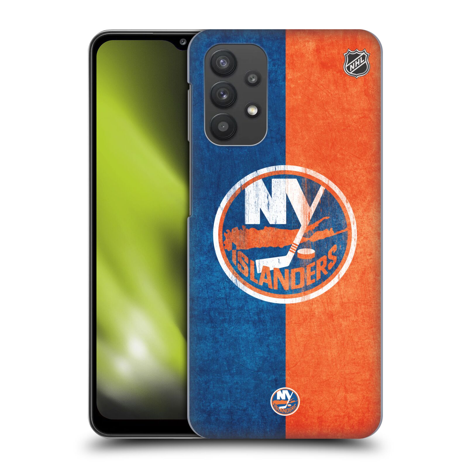 Plastové pouzdro na mobil Samsung Galaxy A32 5G - NHL - Půlené logo New York Islanders
