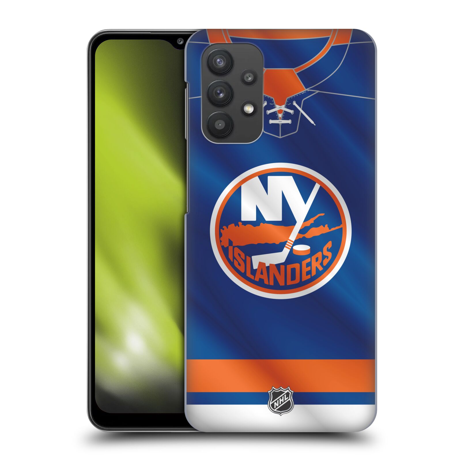Plastové pouzdro na mobil Samsung Galaxy A32 5G - NHL - Dres New York Islanders