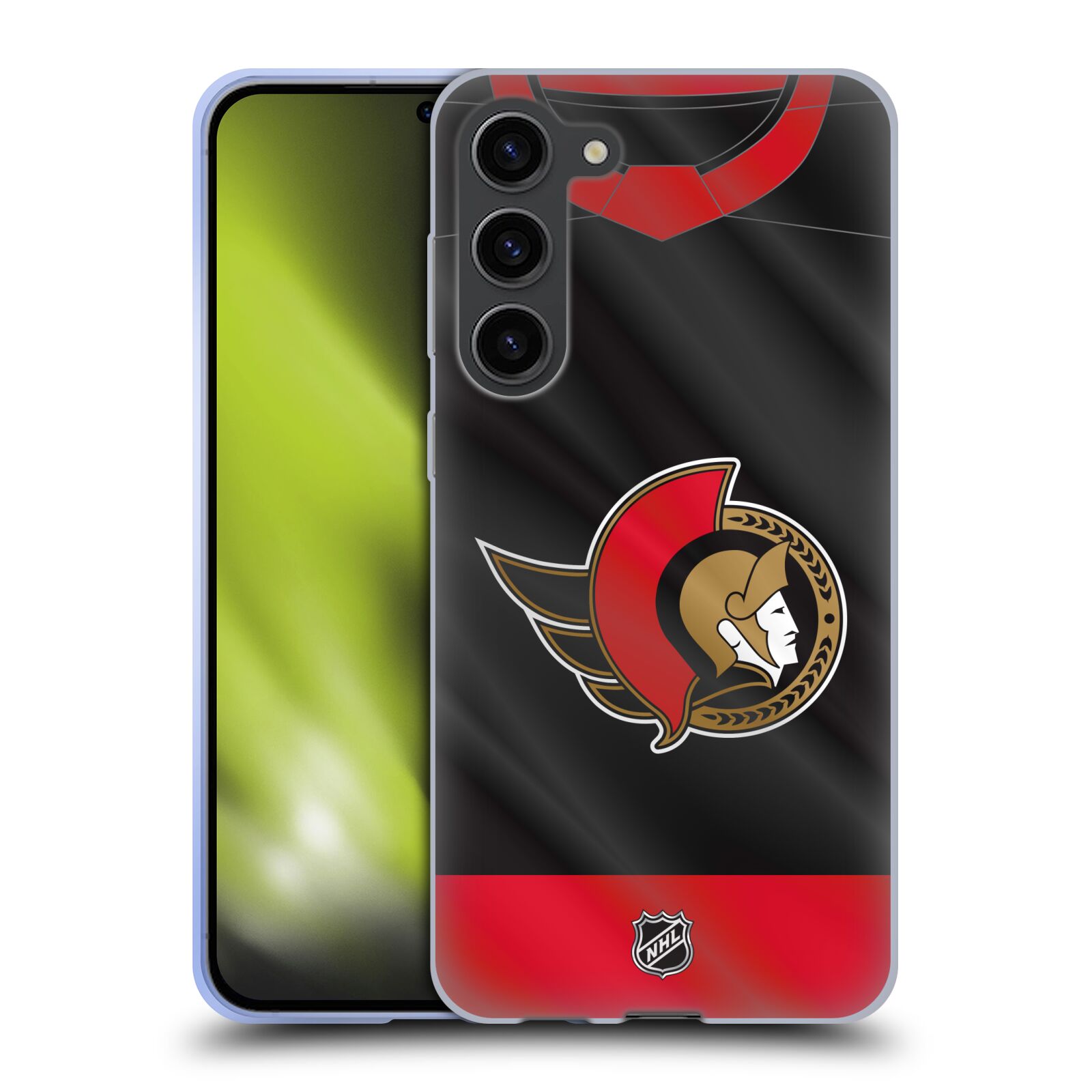 Silikonové pouzdro na mobil Samsung Galaxy S23 Plus - NHL - Dres Ottawa Senators (Silikonový kryt, obal, pouzdro na mobilní telefon Samsung Galaxy S23 Plus s licencovaným motivem NHL - Dres Ottawa Senators)