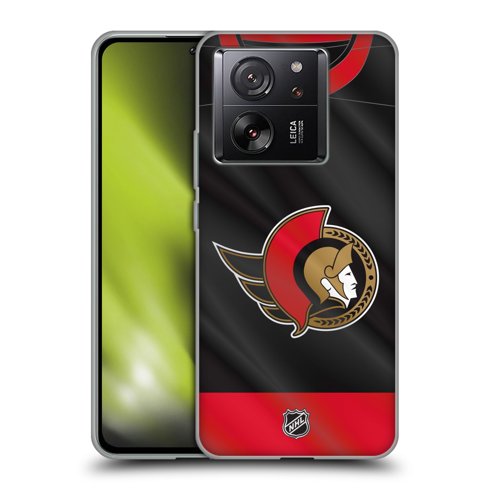 Silikonové pouzdro na mobil Xiaomi 13T / 13T Pro - NHL - Dres Ottawa Senators (Silikonový kryt, obal, pouzdro na mobilní telefon Xiaomi 13T / 13T Pro s licencovaným motivem NHL - Dres Ottawa Senators)