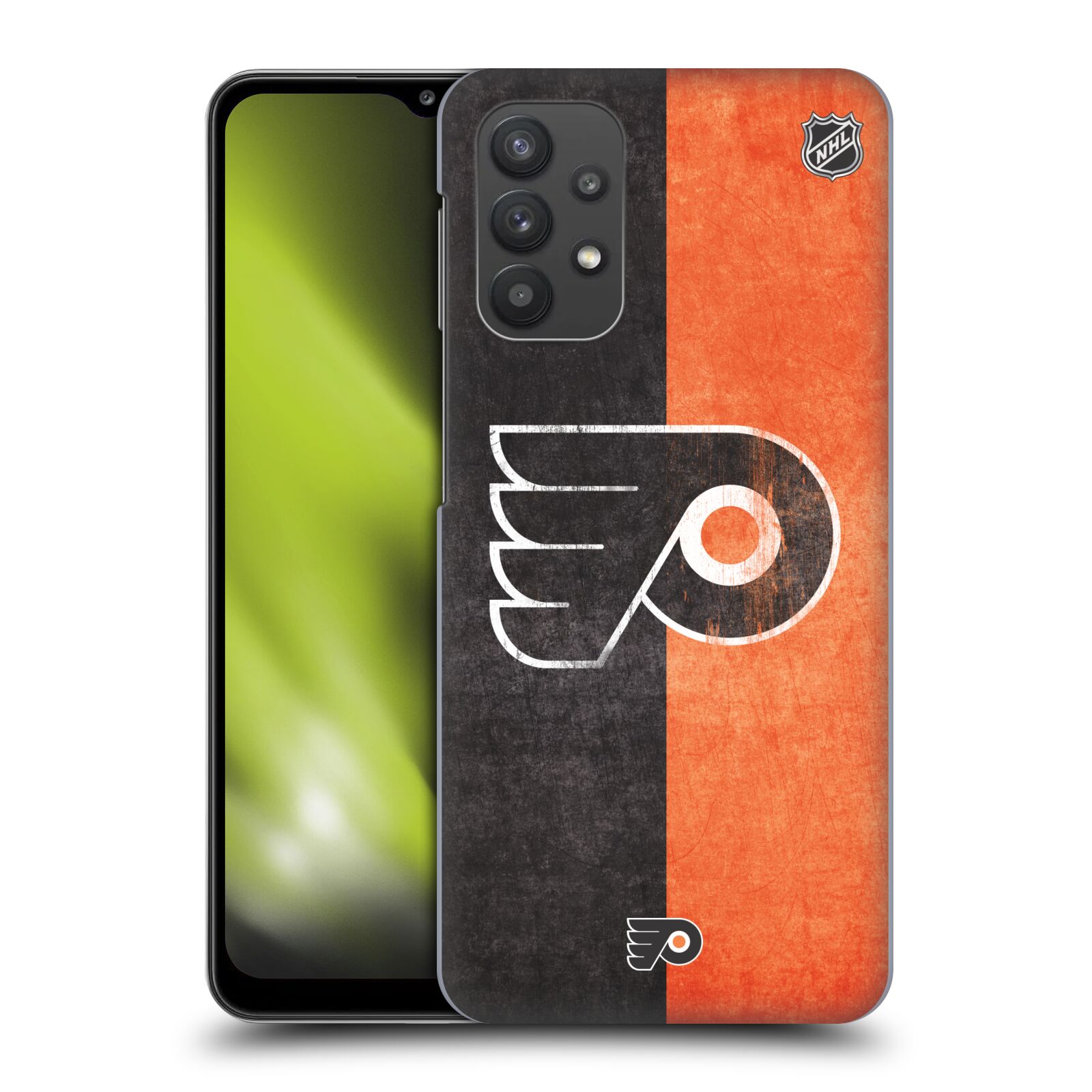 Plastové pouzdro na mobil Samsung Galaxy A32 5G - NHL - Půlené logo Philadelphia Flyers
