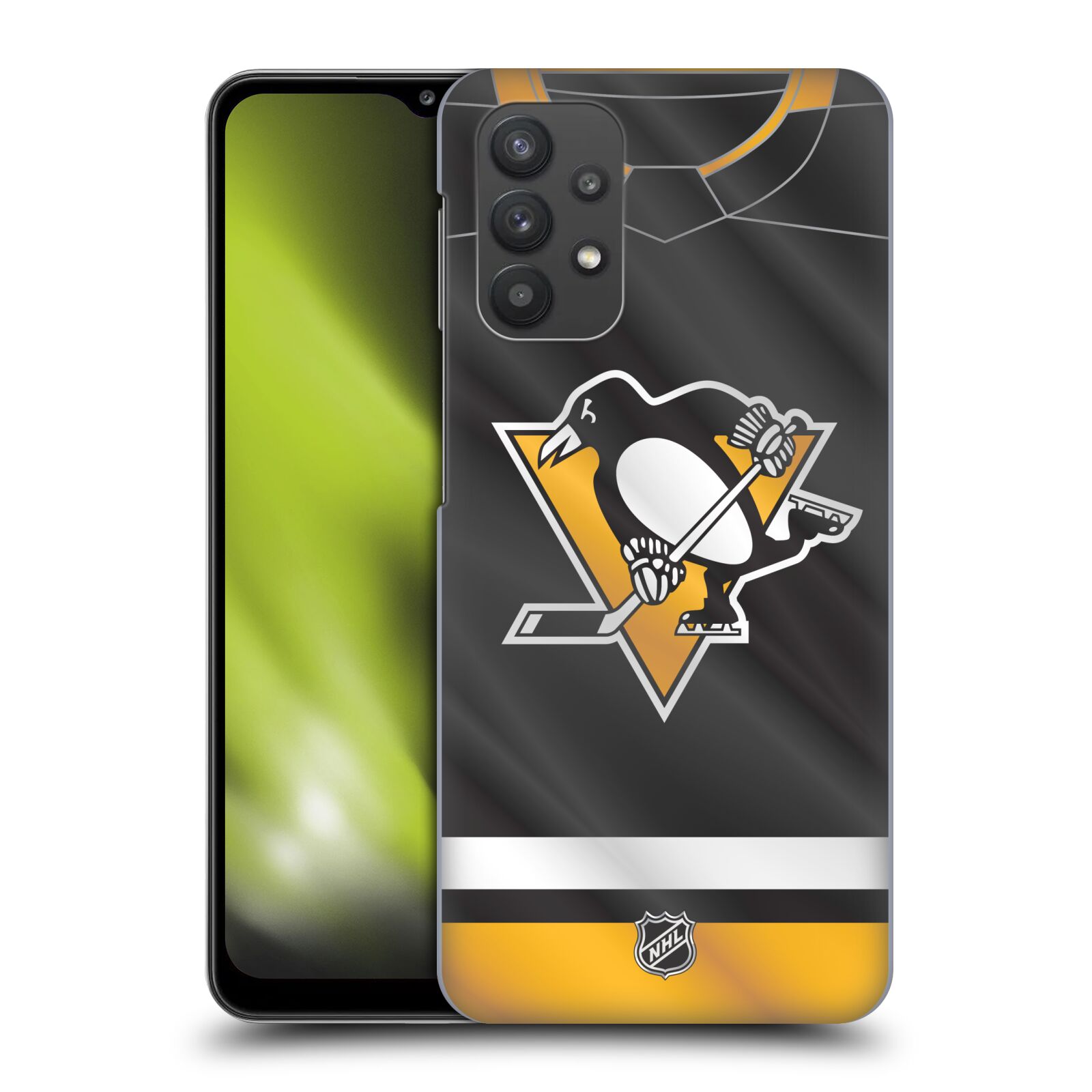 Plastové pouzdro na mobil Samsung Galaxy A32 5G - NHL - Dres Pittsburgh Penguins