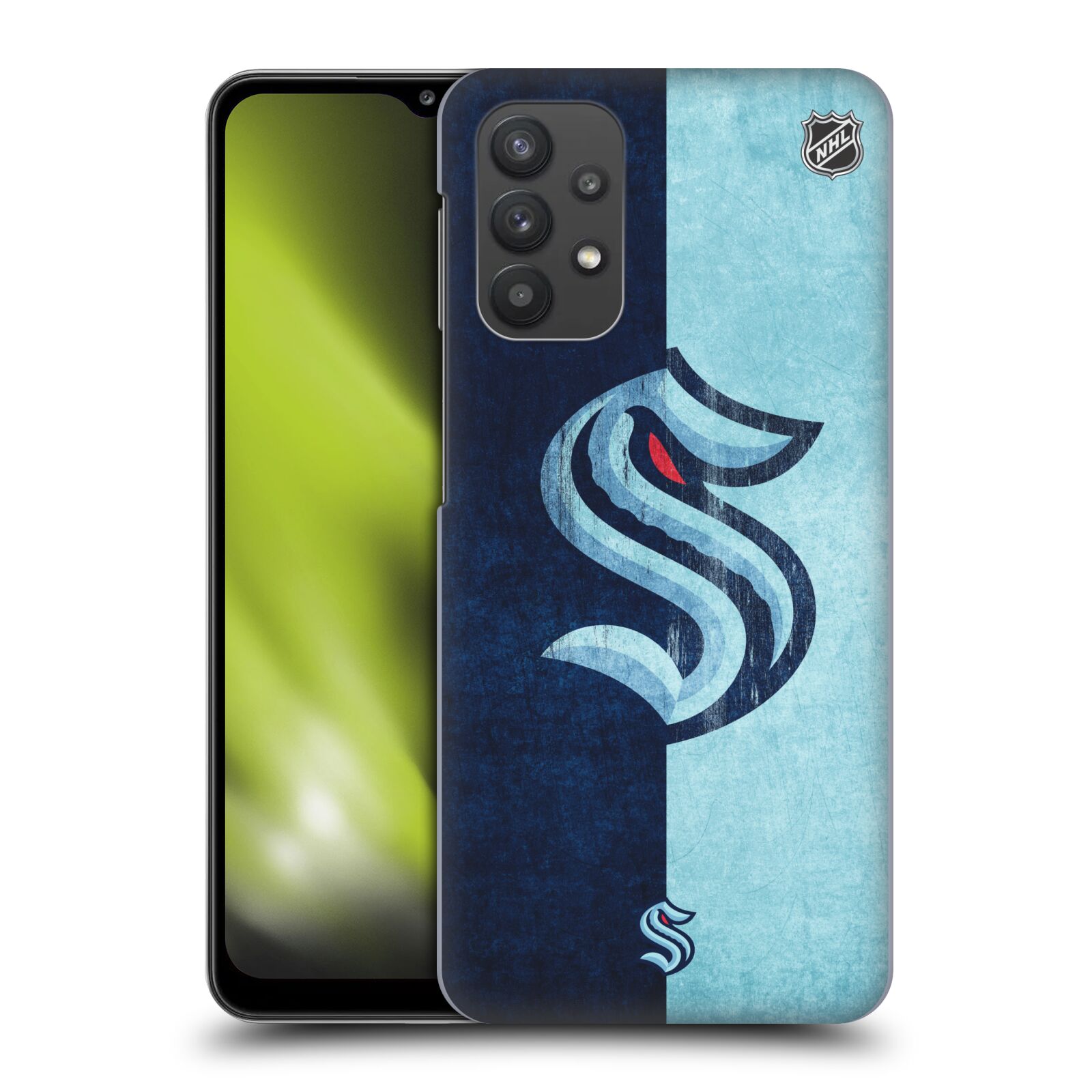 Plastové pouzdro na mobil Samsung Galaxy A32 5G - NHL - Půlené logo Seattle Kraken