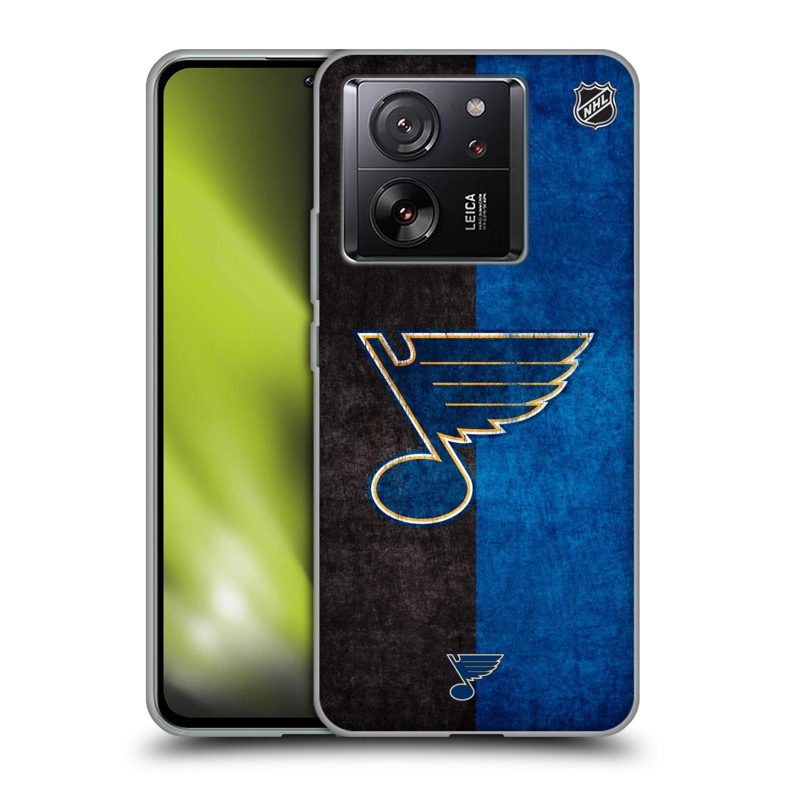 Silikonové pouzdro na mobil Xiaomi 13T / 13T Pro - NHL - Půlené logo St Louis Blues (Silikonový kryt, obal, pouzdro na mobilní telefon Xiaomi 13T / 13T Pro s licencovaným motivem NHL - Půlené logo St Louis Blues)