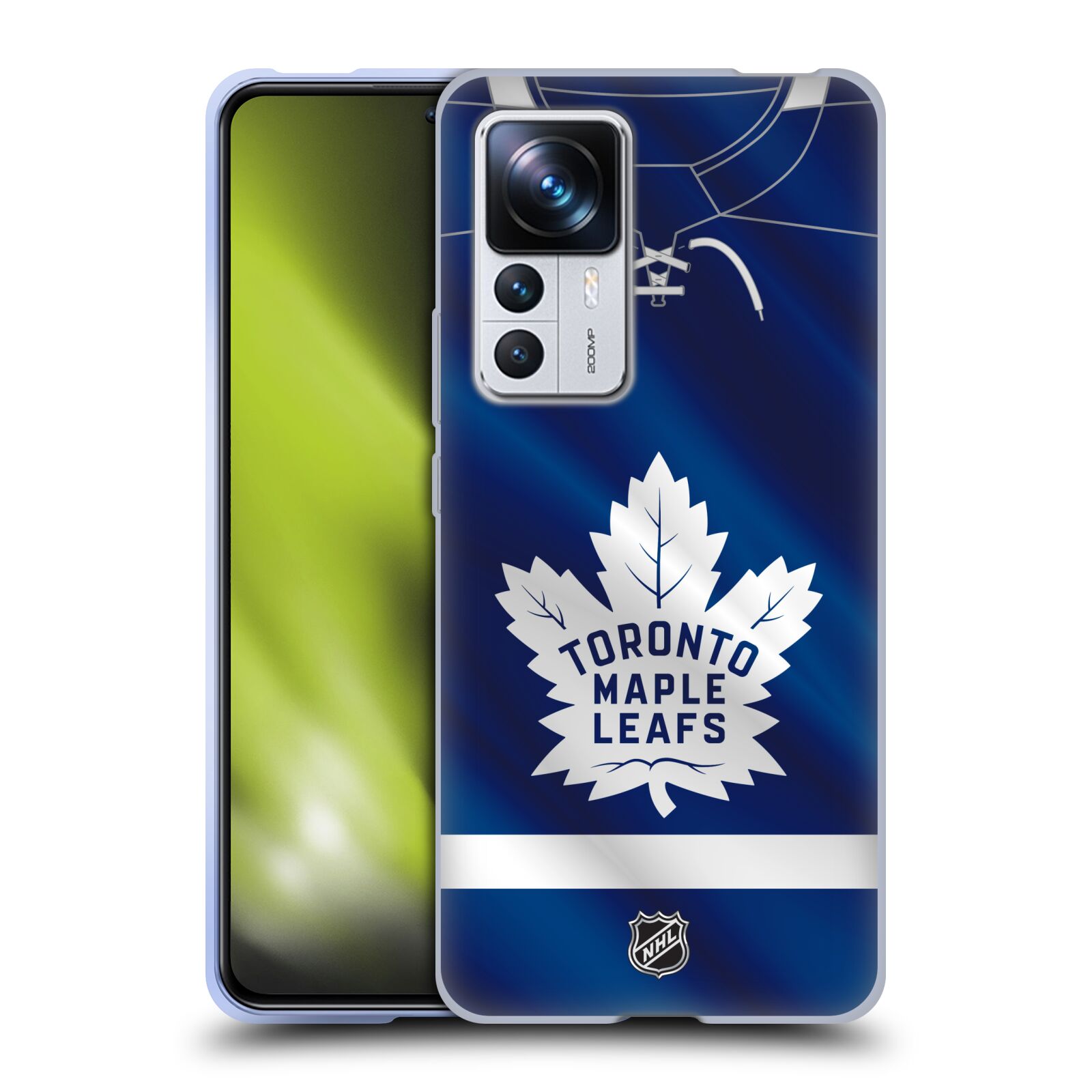 Silikonové pouzdro na mobil Xiaomi 12T / 12T Pro - NHL - Dres Toronto Maple Leafs (Silikonový kryt, obal, pouzdro na mobilní telefon Xiaomi 12T / 12T Pro s licencovaným motivem NHL - Dres Toronto Maple Leafs)