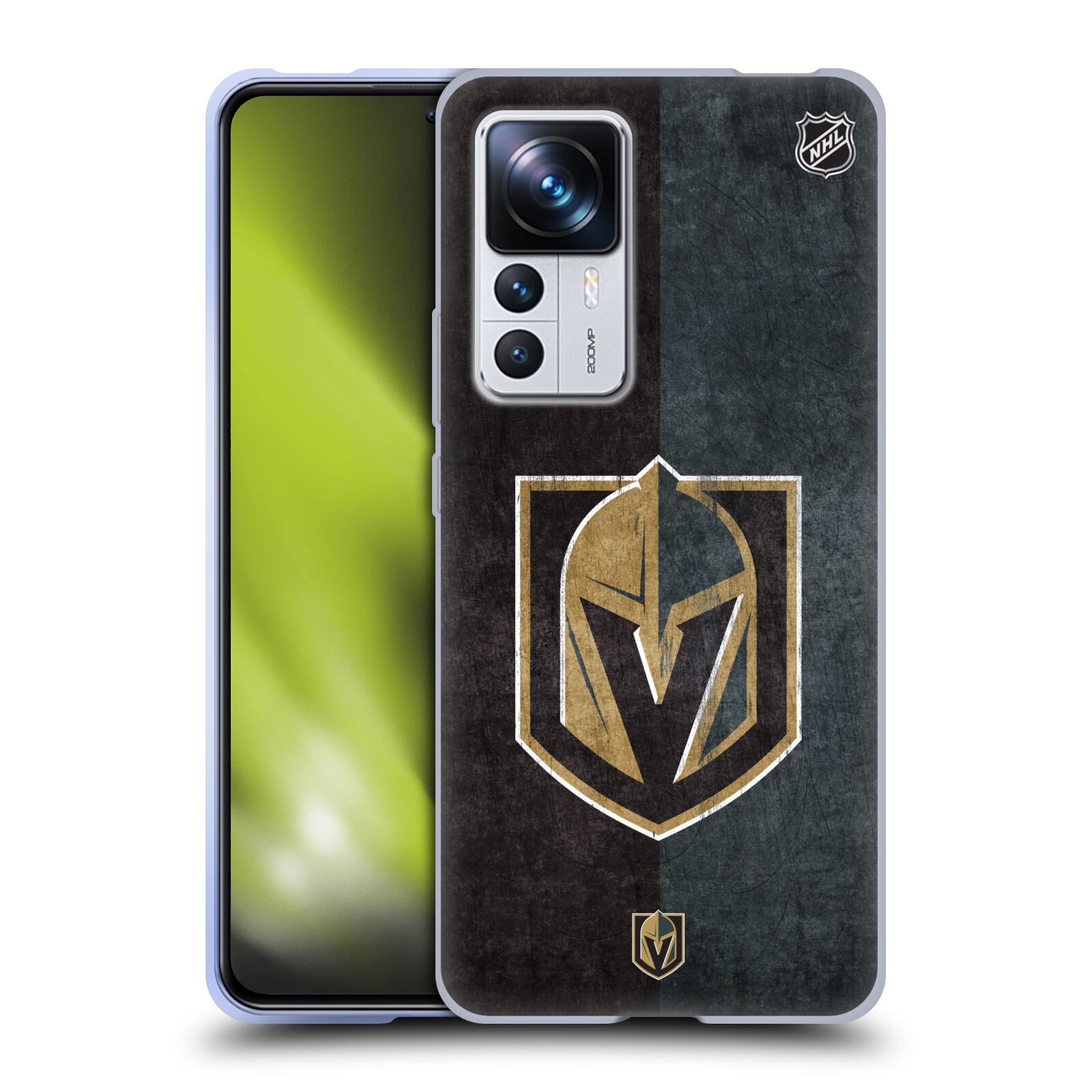 Silikonové pouzdro na mobil Xiaomi 12T / 12T Pro - NHL - Půlené logo Vegas Golden Knights (Silikonový kryt, obal, pouzdro na mobilní telefon Xiaomi 12T / 12T Pro s licencovaným motivem NHL - Půlené logo Vegas Golden Knights)