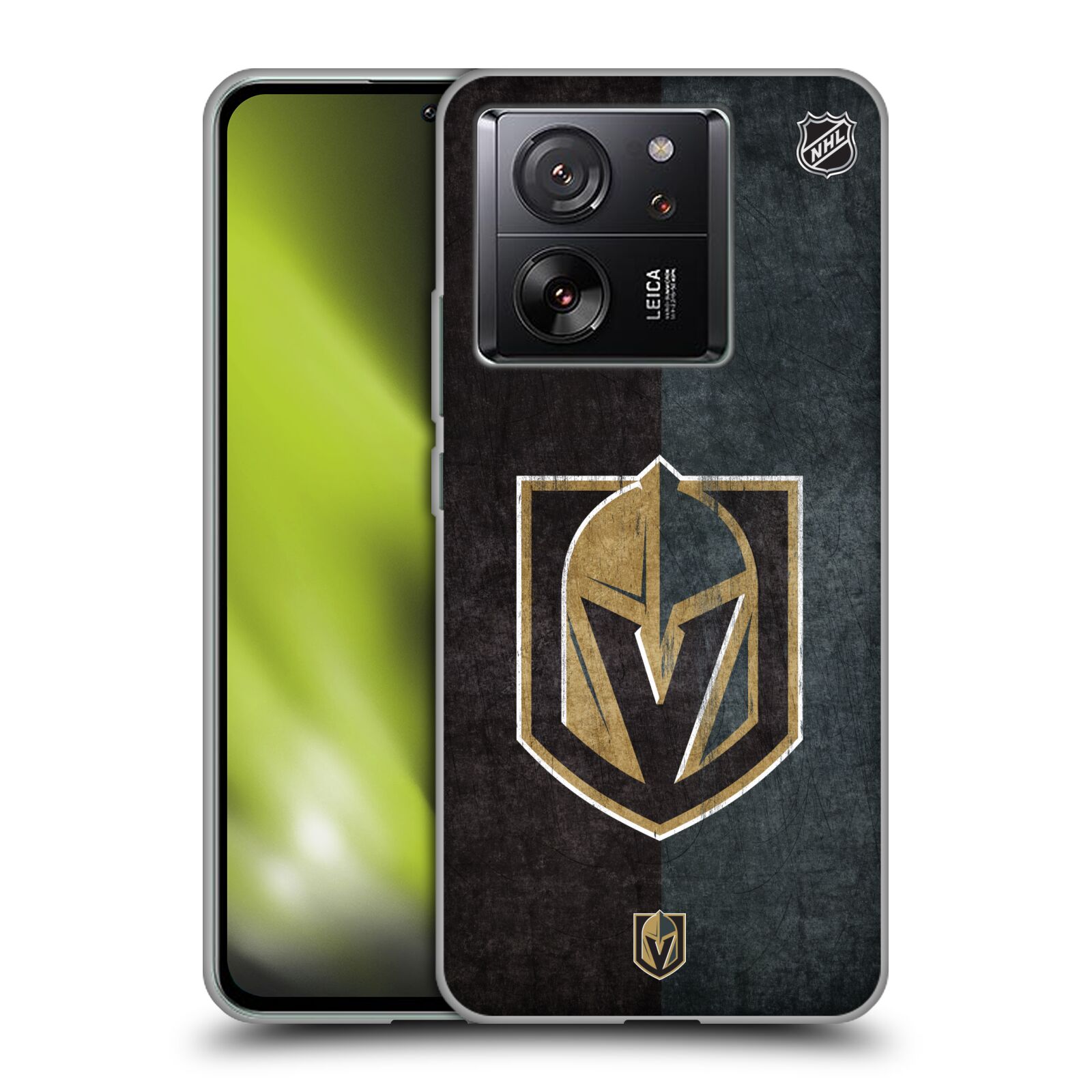 Silikonové pouzdro na mobil Xiaomi 13T / 13T Pro - NHL - Půlené logo Vegas Golden Knights (Silikonový kryt, obal, pouzdro na mobilní telefon Xiaomi 13T / 13T Pro s licencovaným motivem NHL - Půlené logo Vegas Golden Knights)