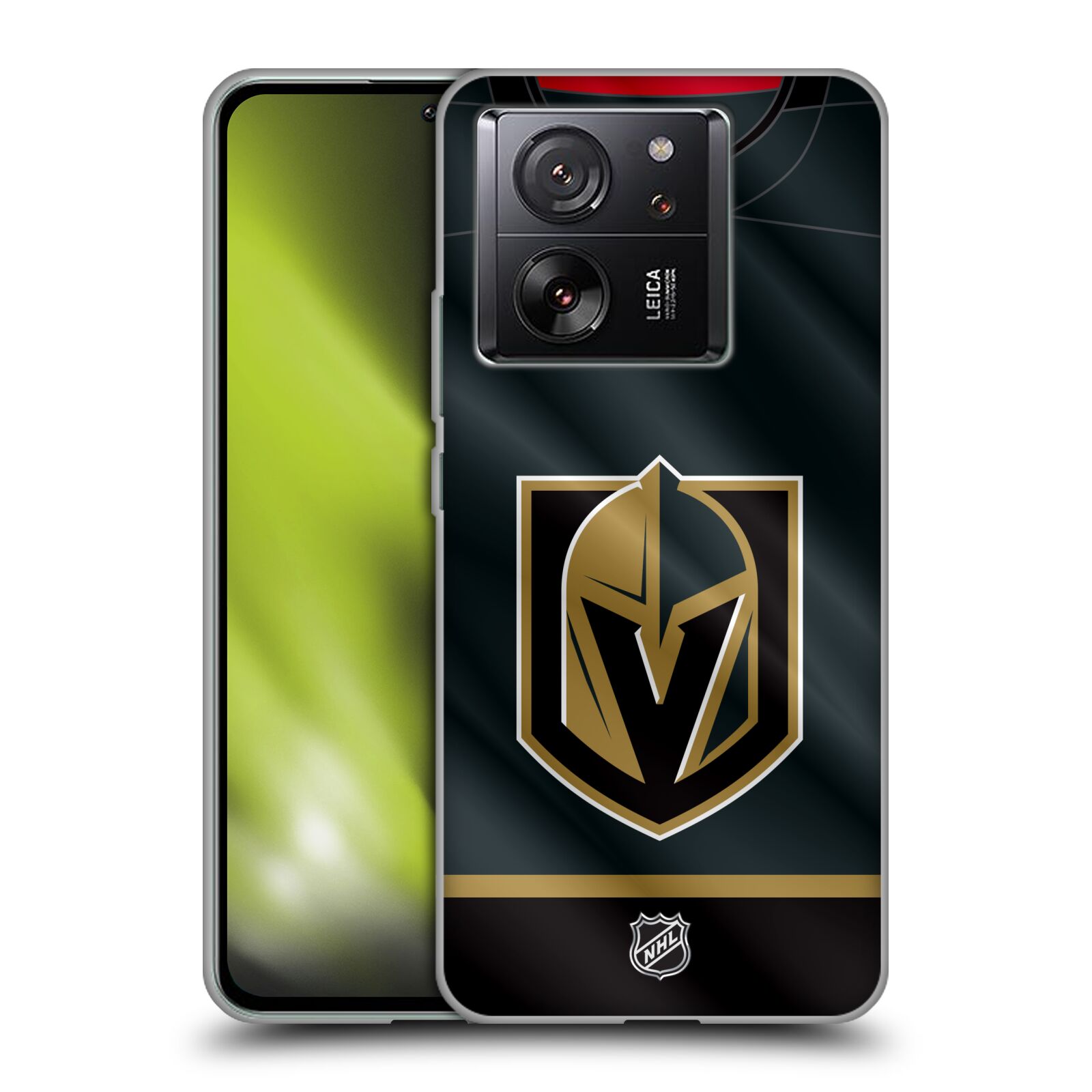 Silikonové pouzdro na mobil Xiaomi 13T / 13T Pro - NHL - Dres Vegas Golden Knights (Silikonový kryt, obal, pouzdro na mobilní telefon Xiaomi 13T / 13T Pro s licencovaným motivem NHL - Dres Vegas Golden Knights)