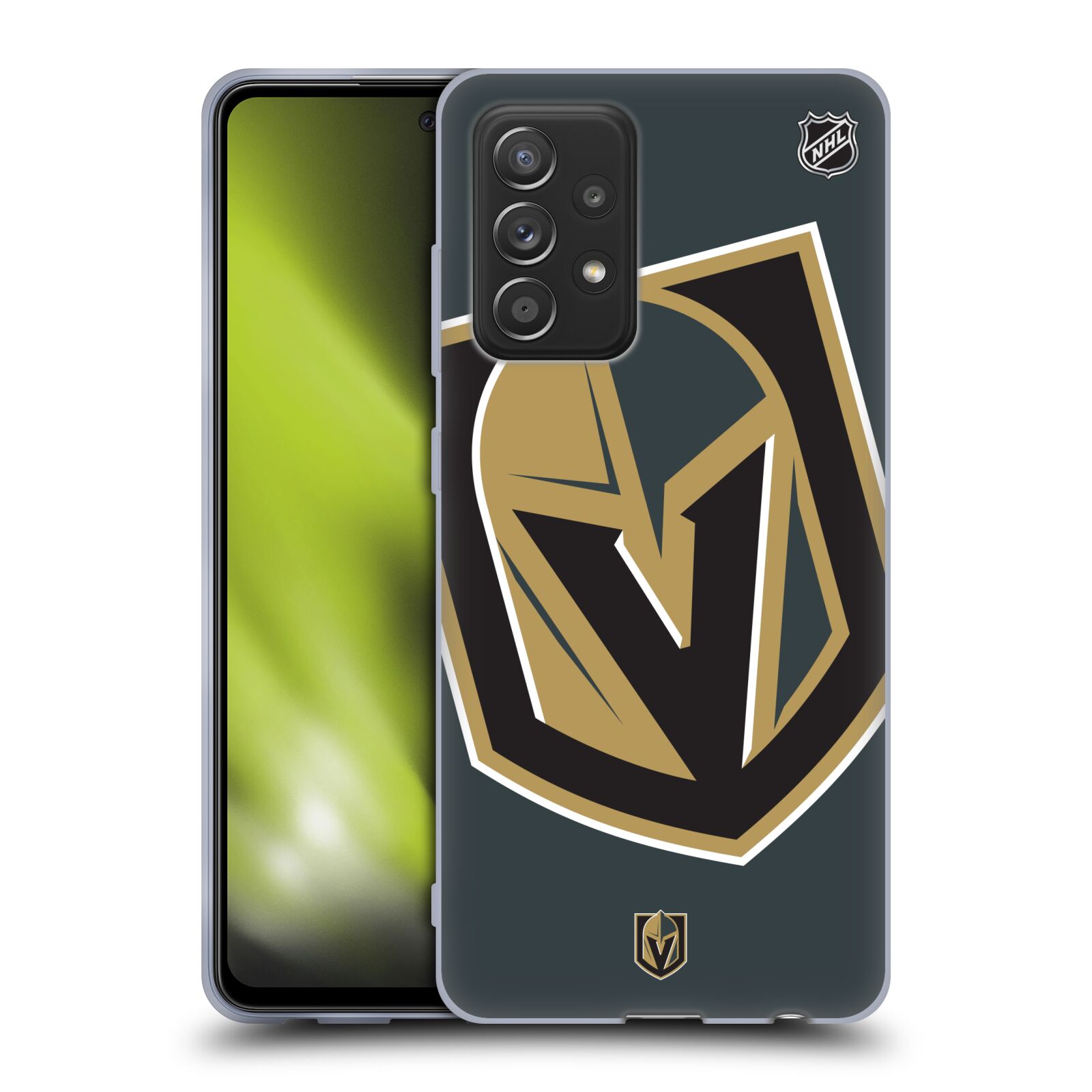 Silikonové pouzdro na mobil Samsung Galaxy A52 / A52 5G / A52s 5G - NHL - Velké logo Vegas Golden Knights