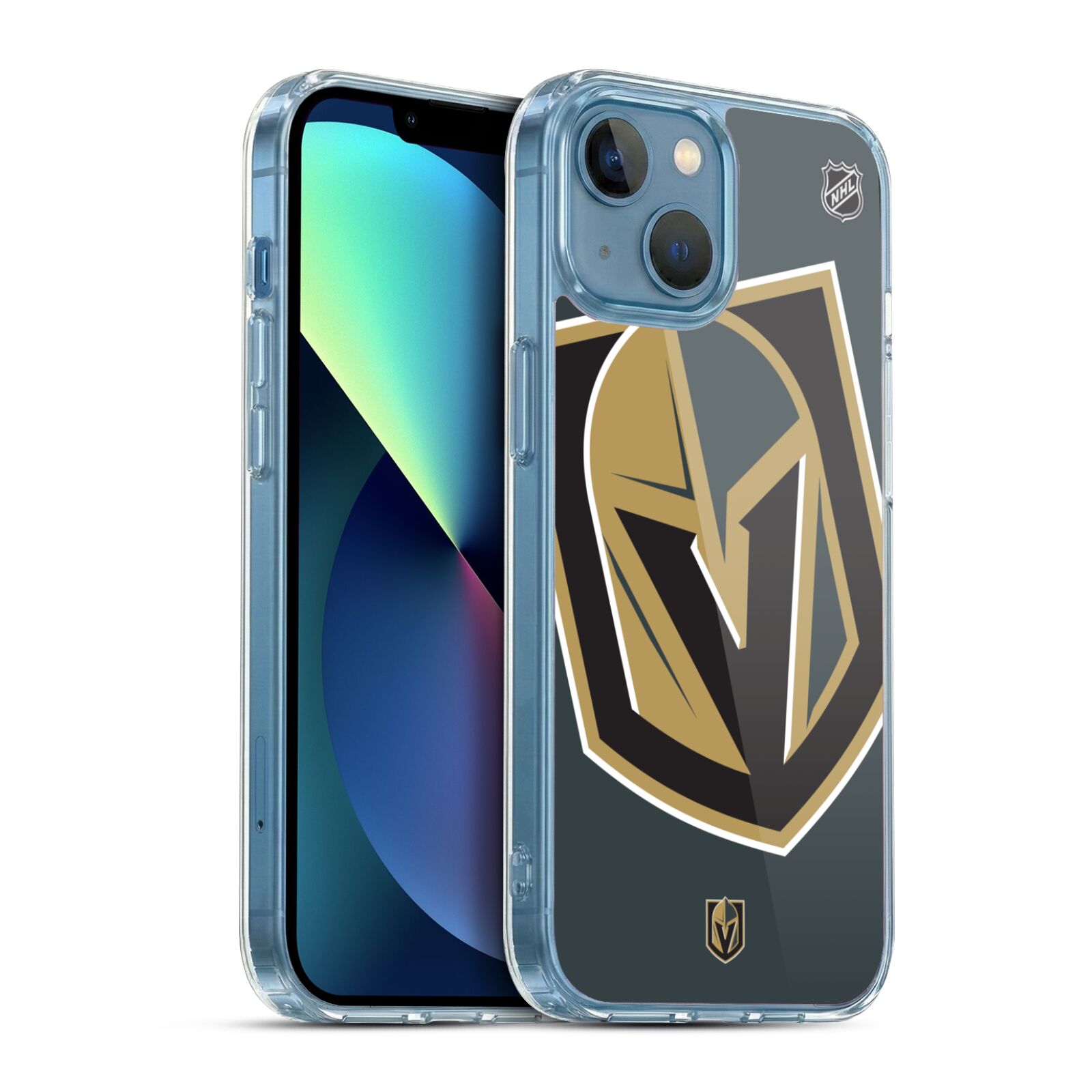Silikonové pouzdro na mobil Apple iPhone 13 Mini - NHL - Velké logo Vegas Golden Knights - VÝPRODEJ