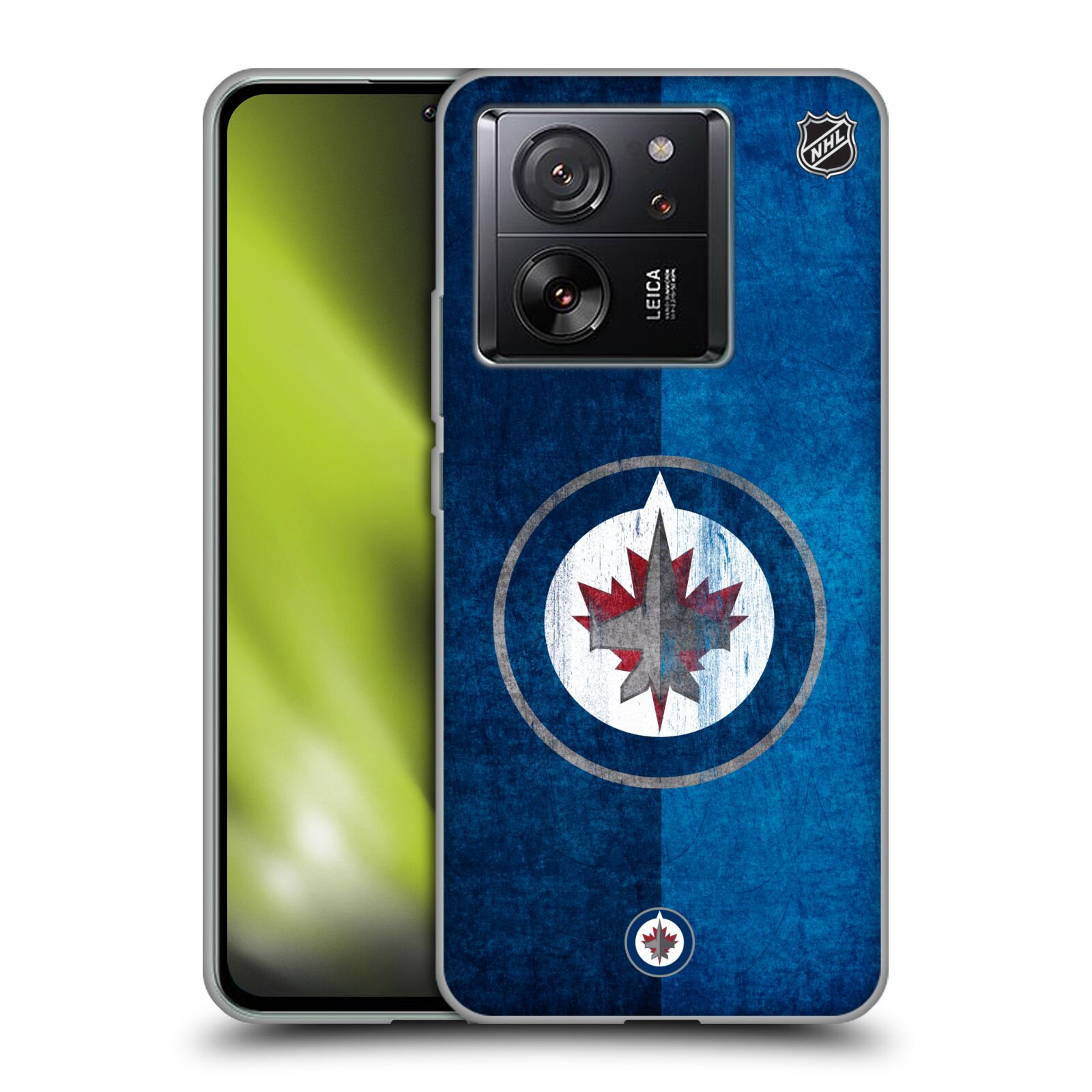 Silikonové pouzdro na mobil Xiaomi 13T / 13T Pro - NHL - Půlené logo Winnipeg Jets (Silikonový kryt, obal, pouzdro na mobilní telefon Xiaomi 13T / 13T Pro s licencovaným motivem NHL - Půlené logo Winnipeg Jets)
