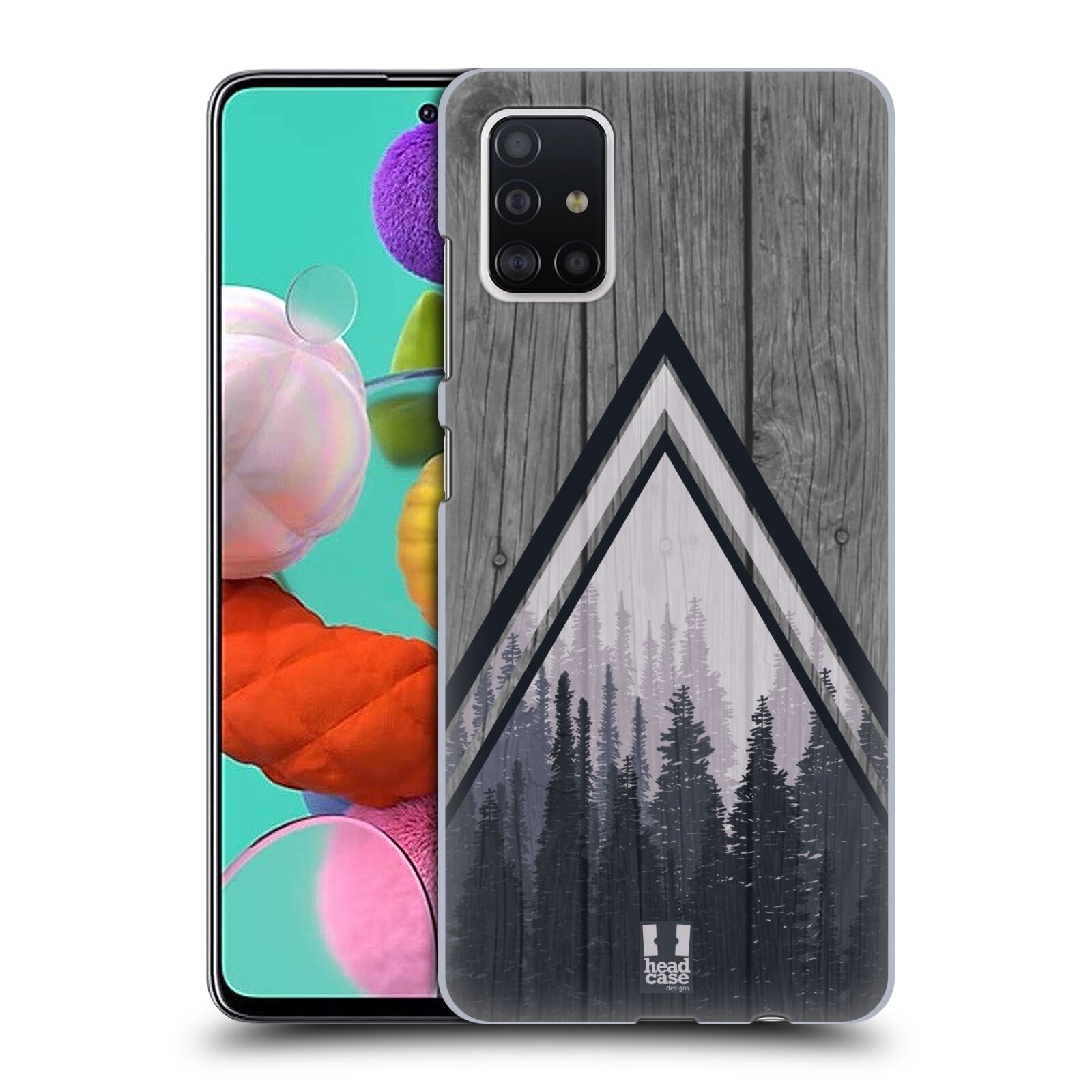 Plastové pouzdro na mobil Samsung Galaxy A51 - Head Case - Dřevo a temný les