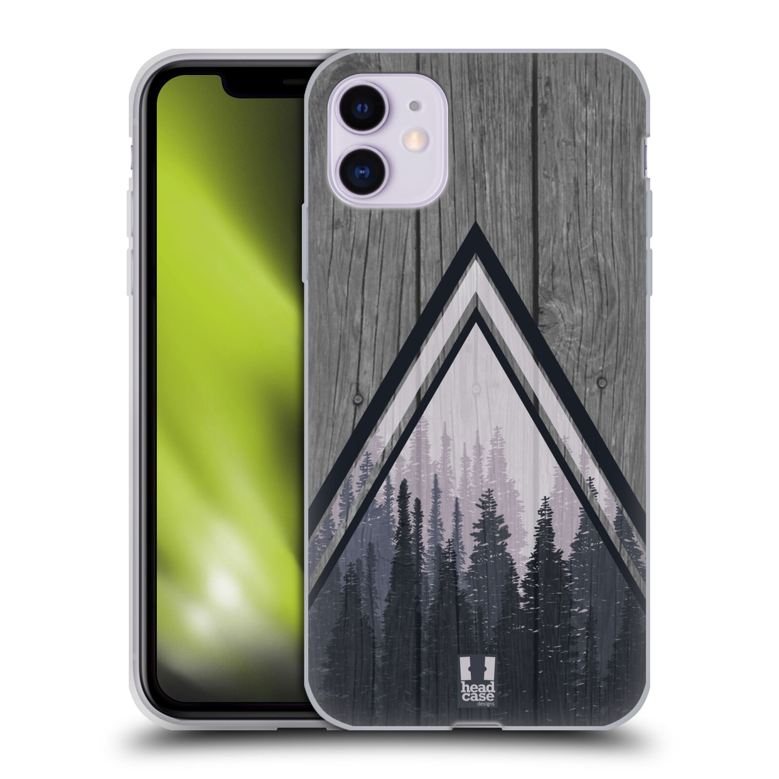 Silikonové pouzdro na mobil Apple iPhone 11 - Head Case - Dřevo a temný les (Silikonový kryt, obal, pouzdro na mobilní telefon Apple iPhone 11 s displejem 6,1" s motivem Dřevo a temný les)