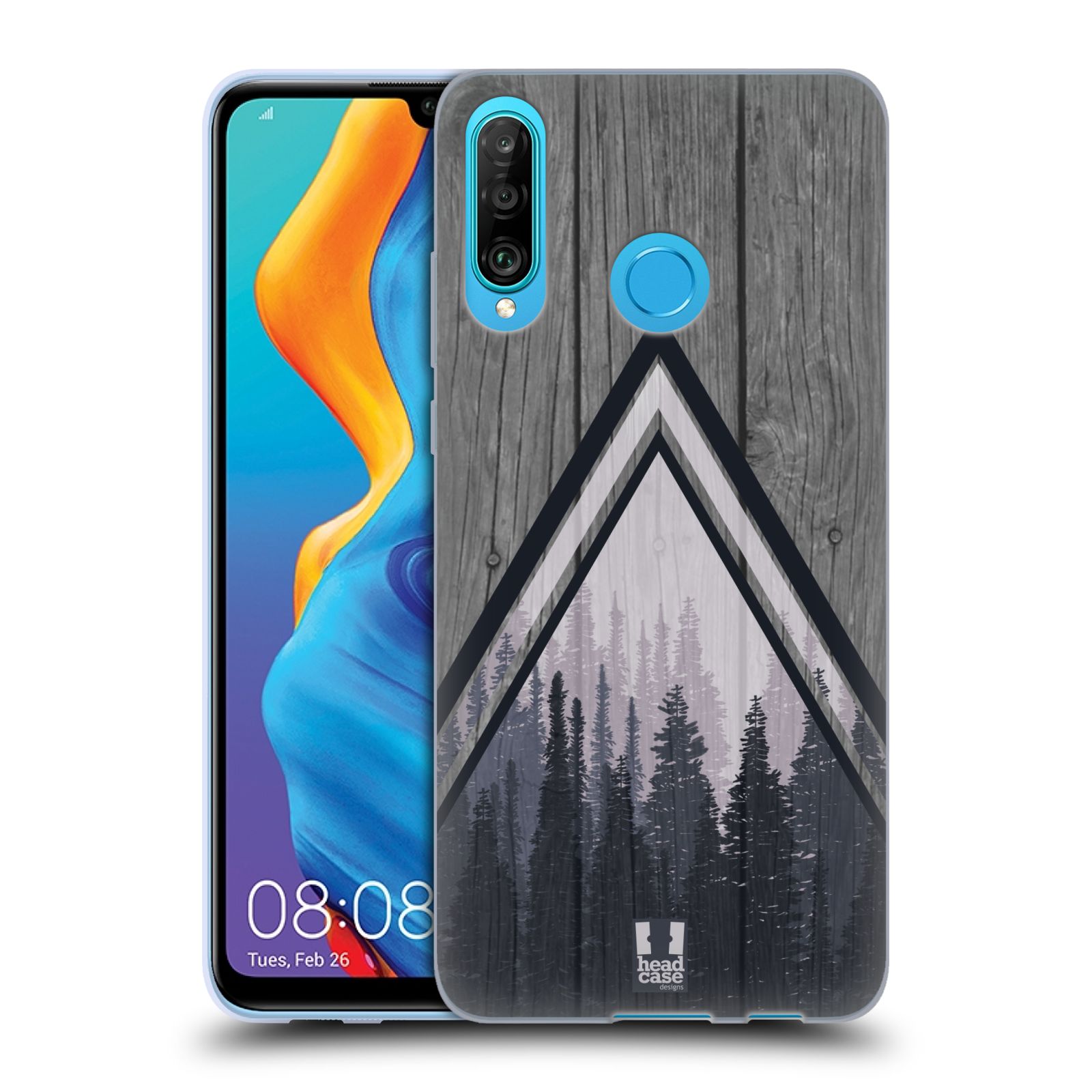 Silikonové pouzdro na mobil Huawei P30 Lite - Head Case - Dřevo a temný les (Silikonový kryt, obal, pouzdro na mobilní telefon Huawei P30 Lite Dual Sim (MAR-L01A, MAR-L21A, MAR-LX1A) s motivem Dřevo a temný les)