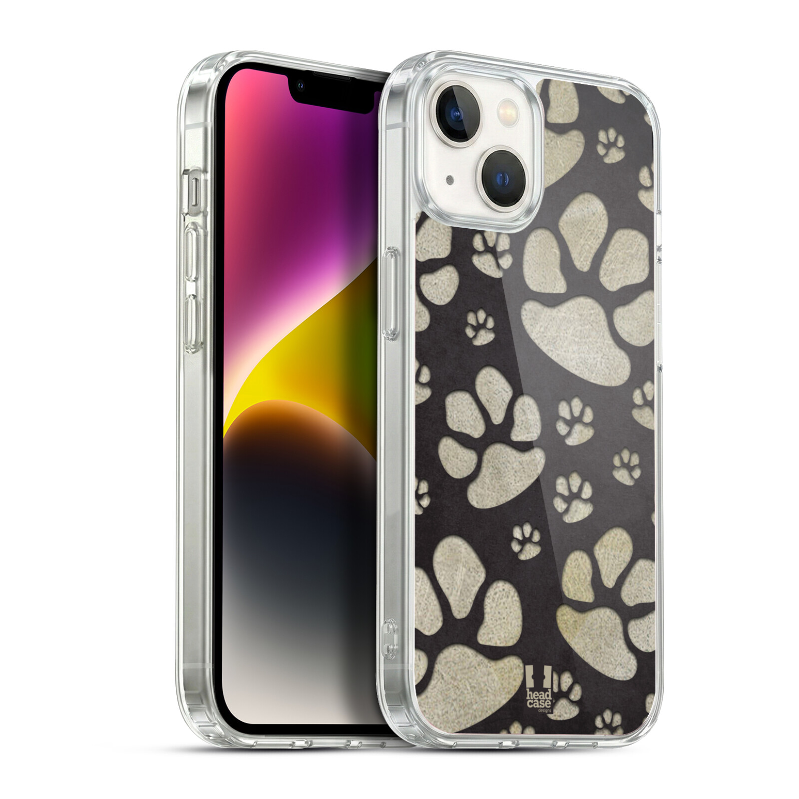 Silikonové lesklé pouzdro na mobil Apple iPhone 14 Plus - Head Case - TLAPKY ŠEDÉ