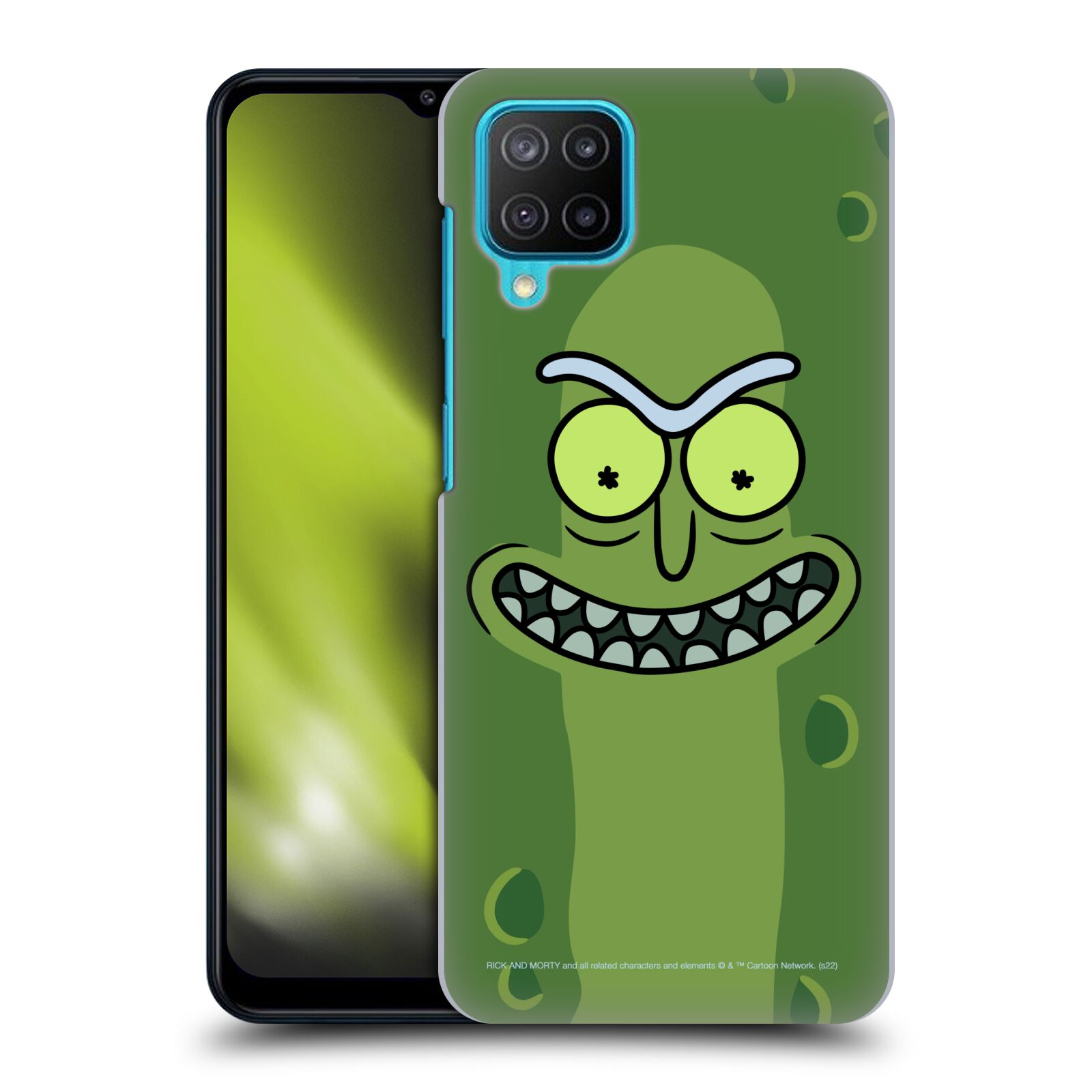 Plastové pouzdro na mobil Samsung Galaxy M12 - Rick And Morty - Pickle Rick (Plastový kryt, pouzdro, obal na mobilní telefon Samsung Galaxy M12 (SM-M127F) s licencovaným motivem Rick And Morty - Pickle Rick)