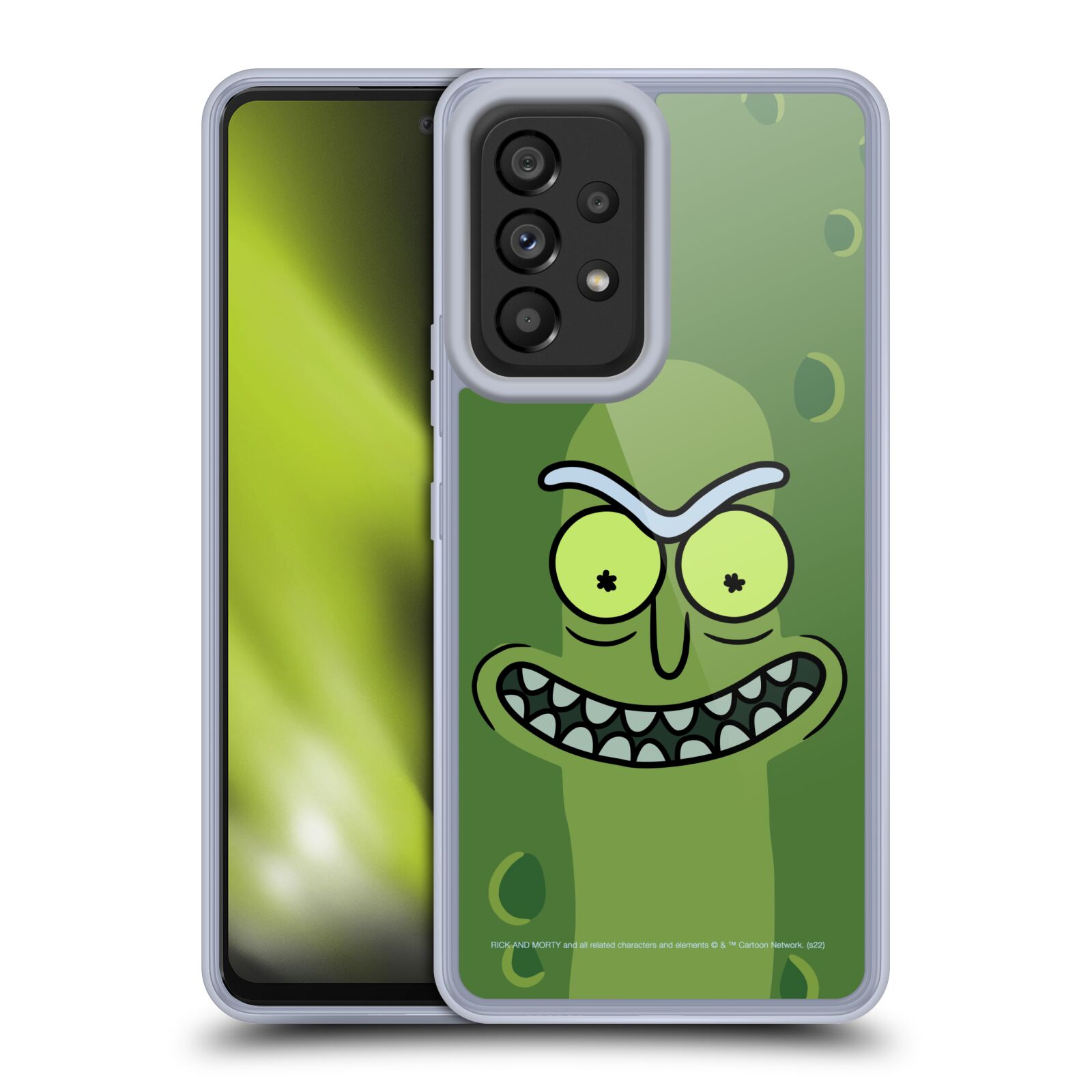Silikonové pouzdro na mobil Samsung Galaxy A53 5G - Rick And Morty - Pickle Rick (Silikonový kryt, obal, pouzdro na mobilní telefon Samsung Galaxy A53 5G s licencovaným motivem Rick And Morty - Pickle Rick)