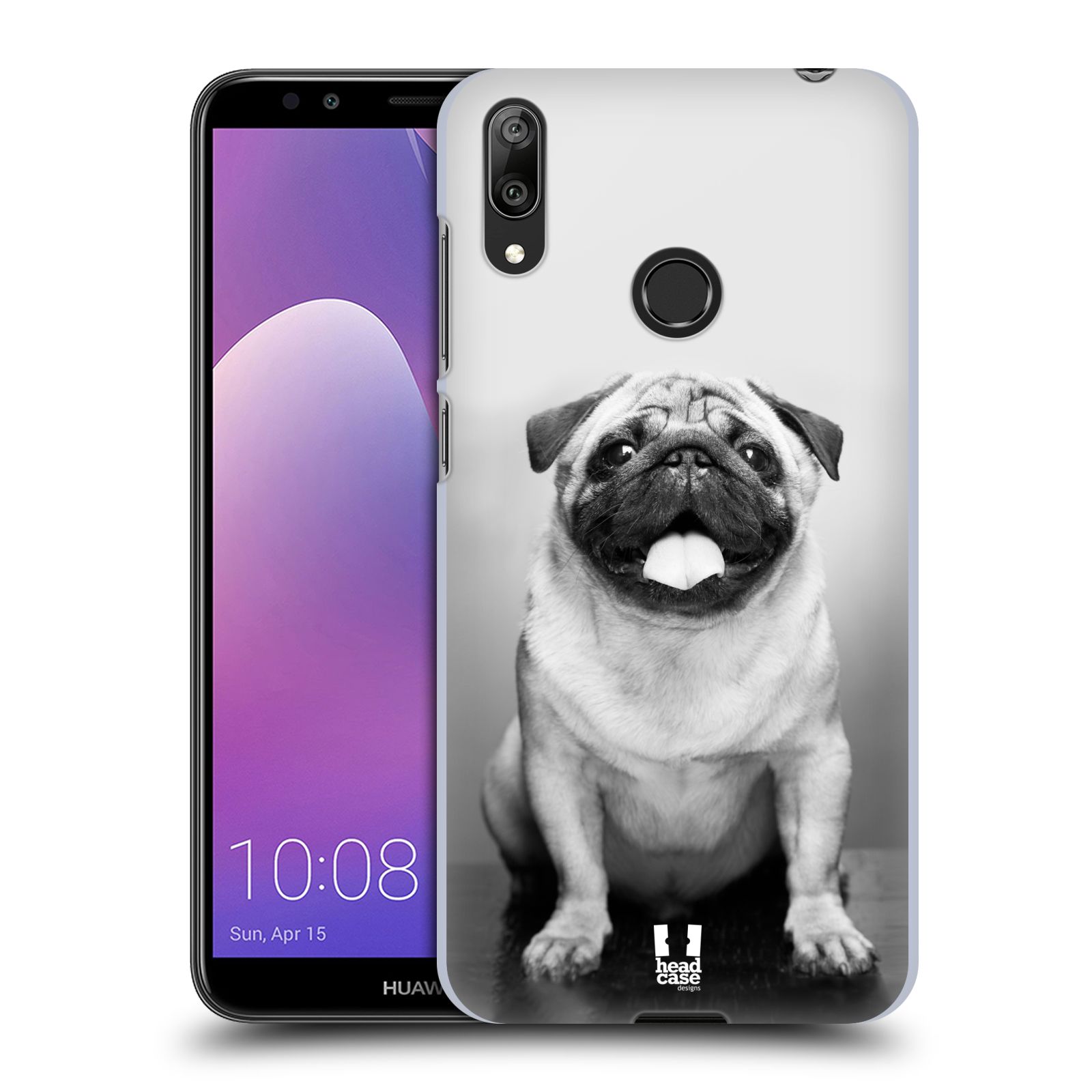 Plastové pouzdro na mobil Huawei Y7 (2019) - Head Case - MOPSÍK (Plastový kryt, pouzdro, obal na mobilní telefon Huawei Y7 2019 s motivem MOPSÍK)