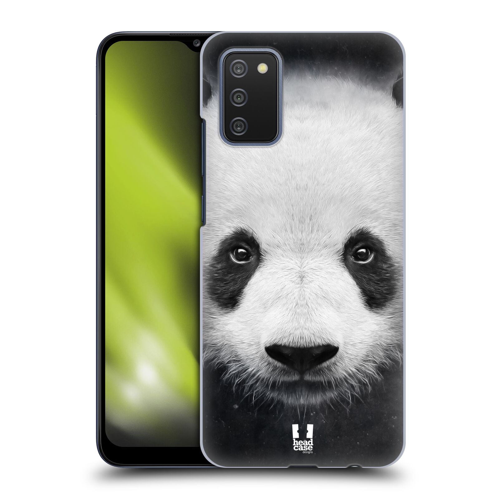 Plastové pouzdro na mobil Samsung Galaxy A02s - Head Case - TVÁŘ PANDA (Plastový kryt, pouzdro, obal na mobilní telefon Samsung Galaxy A02s (SM-A025G) s motivem TVÁŘ PANDA)