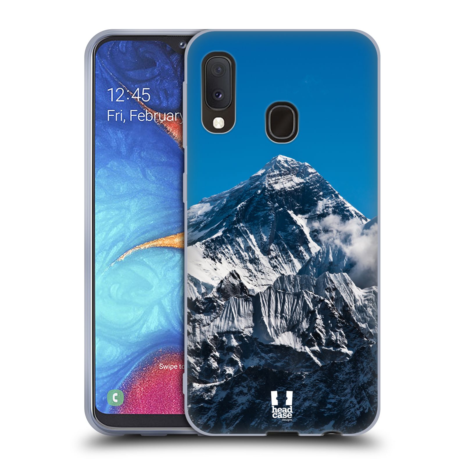 Silikonové pouzdro na mobil Samsung Galaxy A20e - Head Case - Mount Everest Peak (Silikonový kryt, obal, pouzdro na mobilní telefon Samsung Galaxy A20e A202F Dual SIM s motivem Mount Everest Peak )