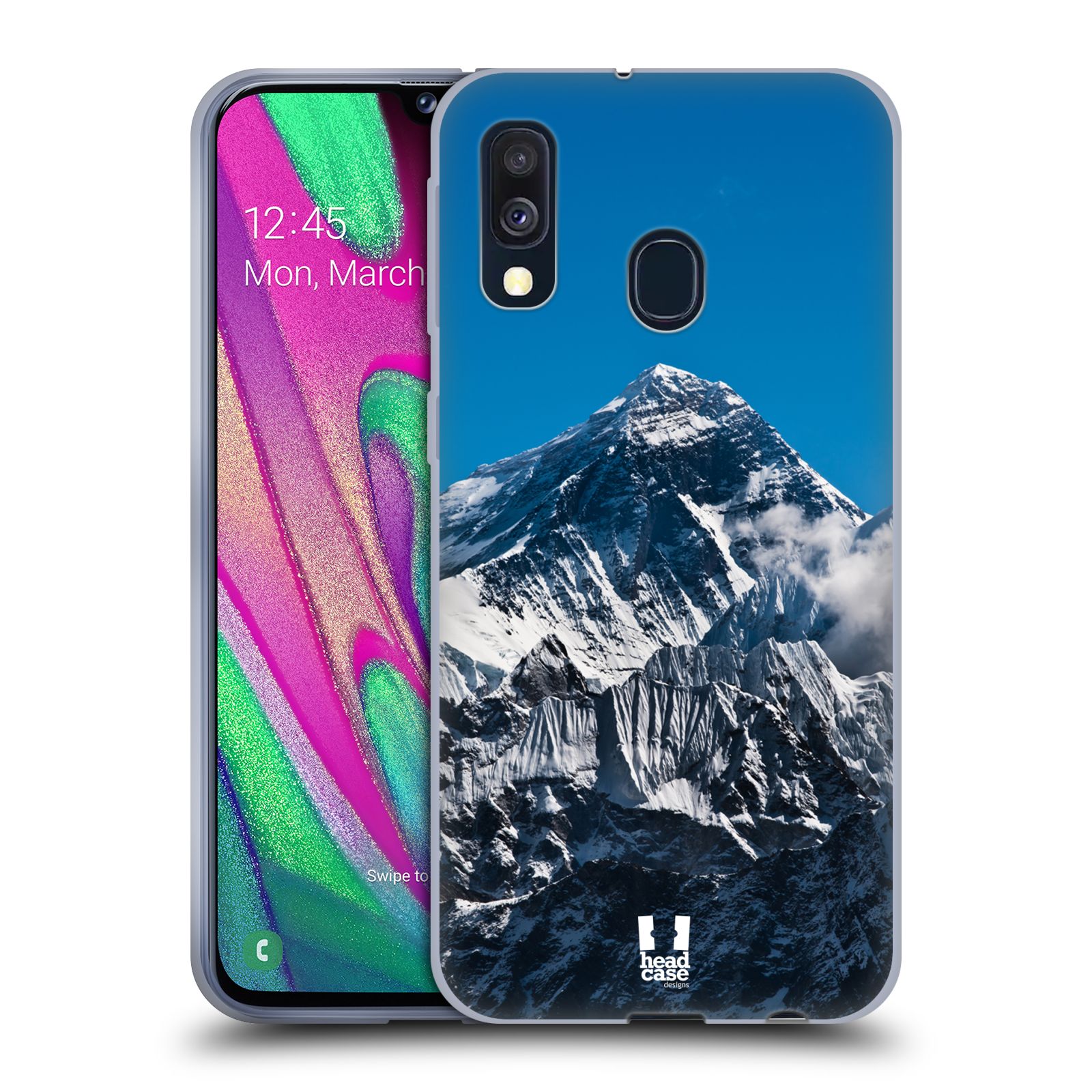 Silikonové pouzdro na mobil Samsung Galaxy A40 - Head Case - Mount Everest Peak (Silikonový kryt, obal, pouzdro na mobilní telefon Samsung Galaxy A40 A405F Dual SIM s motivem Mount Everest Peak )