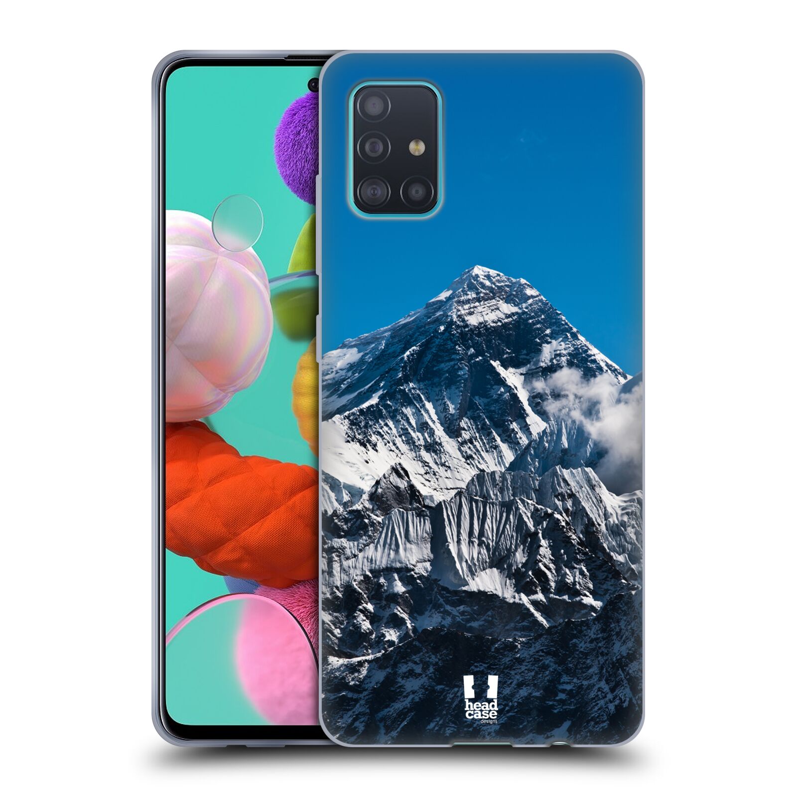 Silikonové pouzdro na mobil Samsung Galaxy A51 - Head Case - Mount Everest Peak (Silikonový kryt, obal, pouzdro na mobilní telefon Samsung Galaxy A51 A515F Dual SIM s motivem Mount Everest Peak )
