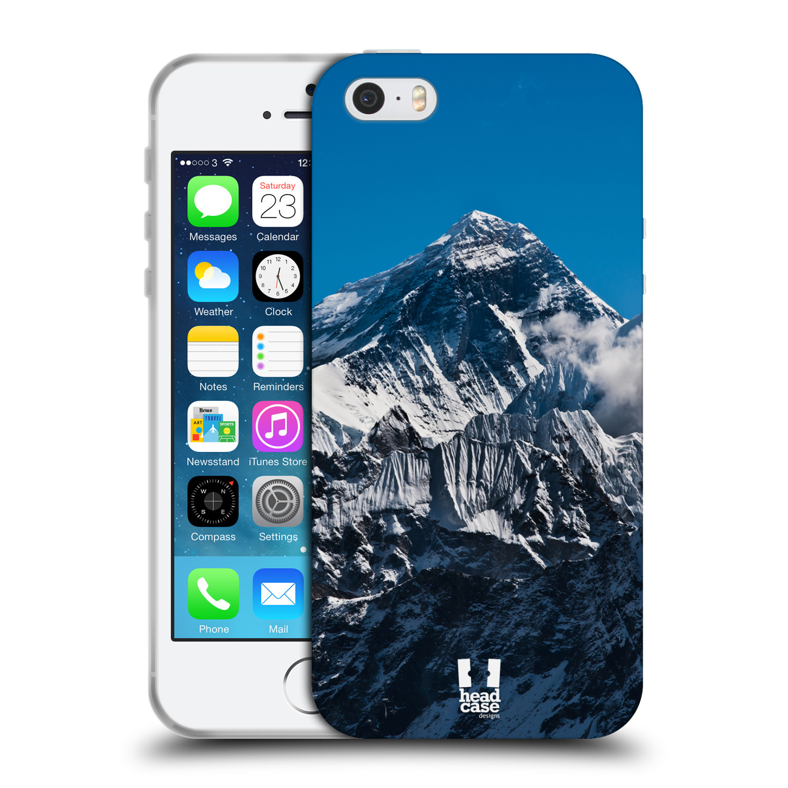 Silikonové pouzdro na mobil Apple iPhone 5, 5S, SE - Head Case - Mount Everest Peak (Silikonový kryt, obal, pouzdro na mobilní telefon Apple iPhone SE, 5S a 5 s motivem Mount Everest Peak )