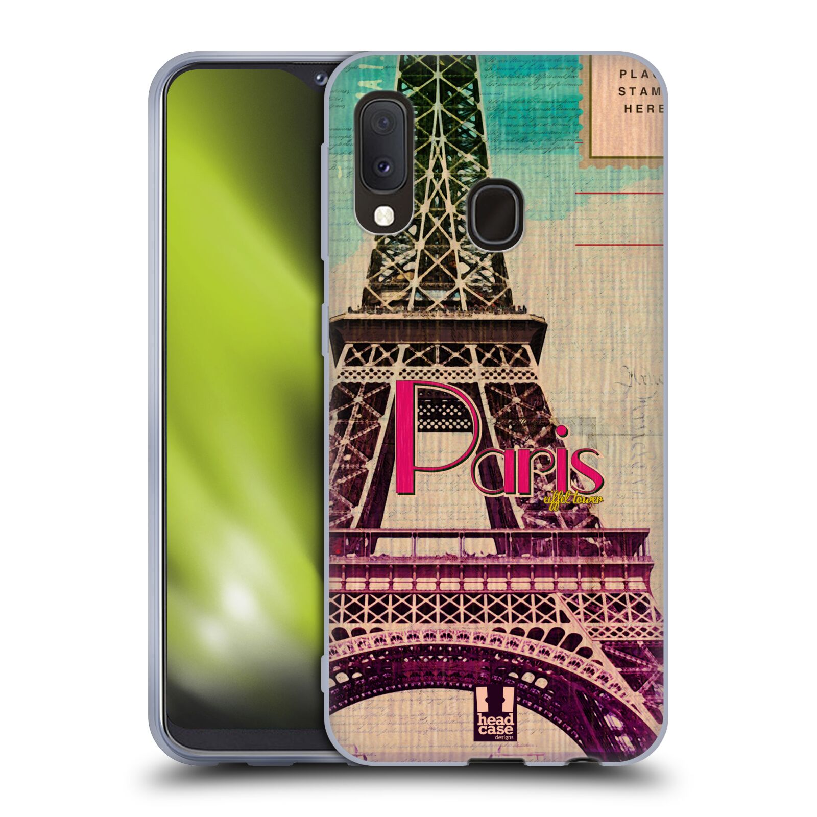 Silikonové pouzdro na mobil Samsung Galaxy A20e - Head Case - PARIS VINTAGE (Silikonový kryt, obal, pouzdro na mobilní telefon Samsung Galaxy A20e A202F Dual SIM s motivem PARIS VINTAGE)