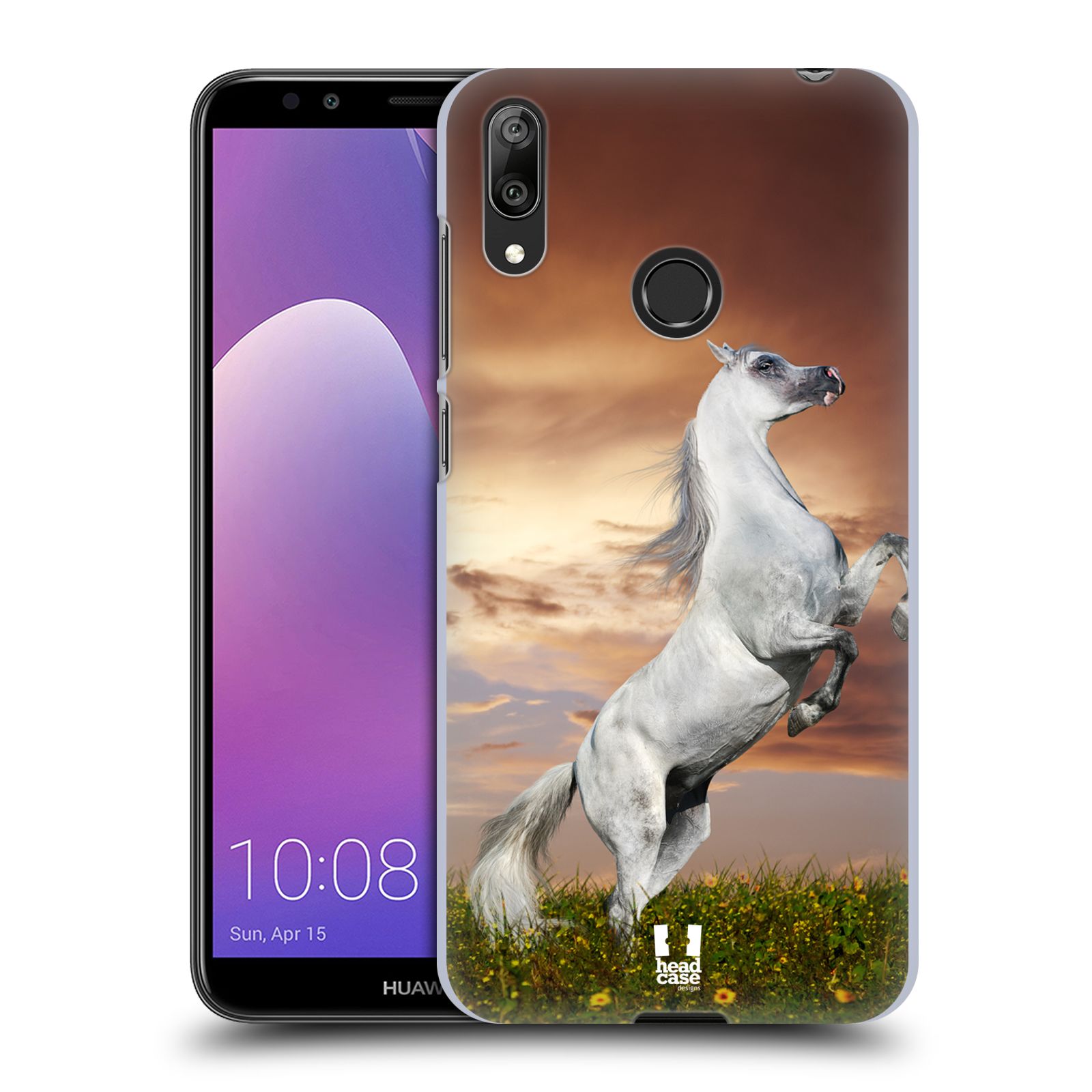 Plastové pouzdro na mobil Huawei Y7 (2019) - Head Case - DIVOČINA – KŮŇ (Plastový kryt, pouzdro, obal na mobilní telefon Huawei Y7 2019 s motivem DIVOČINA – KŮŇ)