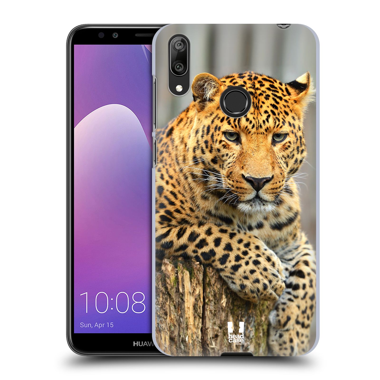 Plastové pouzdro na mobil Huawei Y7 (2019) - Head Case - DIVOČINA – LEOPARD (Plastový kryt, pouzdro, obal na mobilní telefon Huawei Y7 2019 s motivem DIVOČINA – LEOPARD)