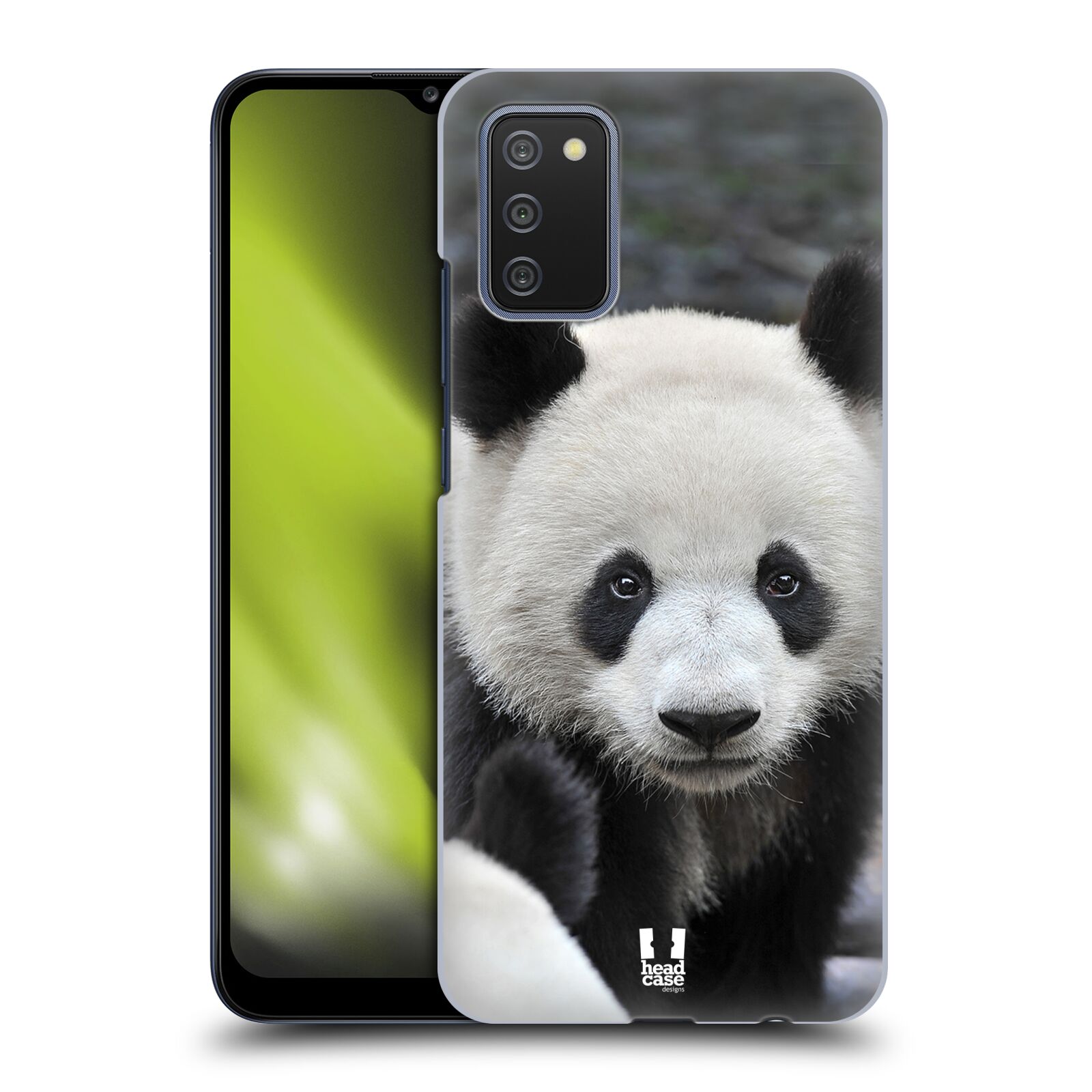 Plastové pouzdro na mobil Samsung Galaxy A02s - Head Case - DIVOČINA – PANDA (Plastový kryt, pouzdro, obal na mobilní telefon Samsung Galaxy A02s (SM-A025G) s motivem DIVOČINA – PANDA)