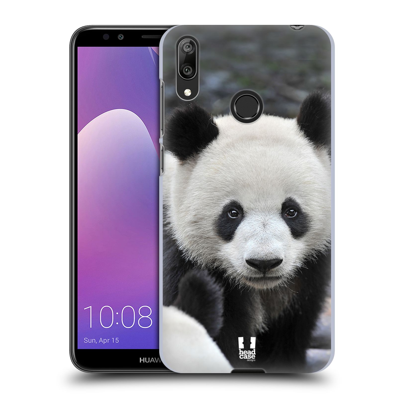 Plastové pouzdro na mobil Huawei Y7 (2019) - Head Case - DIVOČINA – PANDA (Plastový kryt, pouzdro, obal na mobilní telefon Huawei Y7 2019 s motivem DIVOČINA – PANDA)