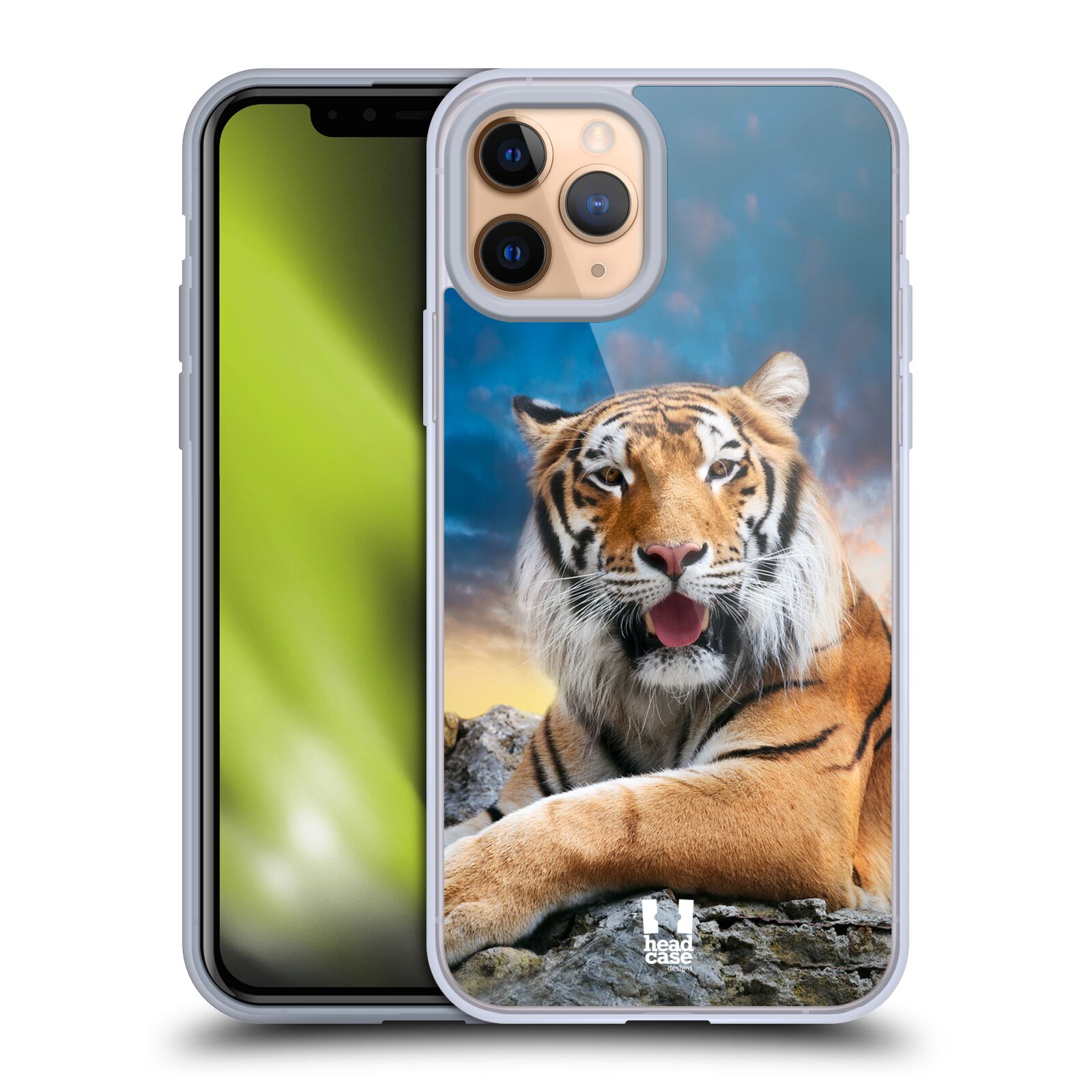 Silikonové pouzdro na mobil Apple iPhone 11 Pro - Head Case - DIVOČINA – TYGR