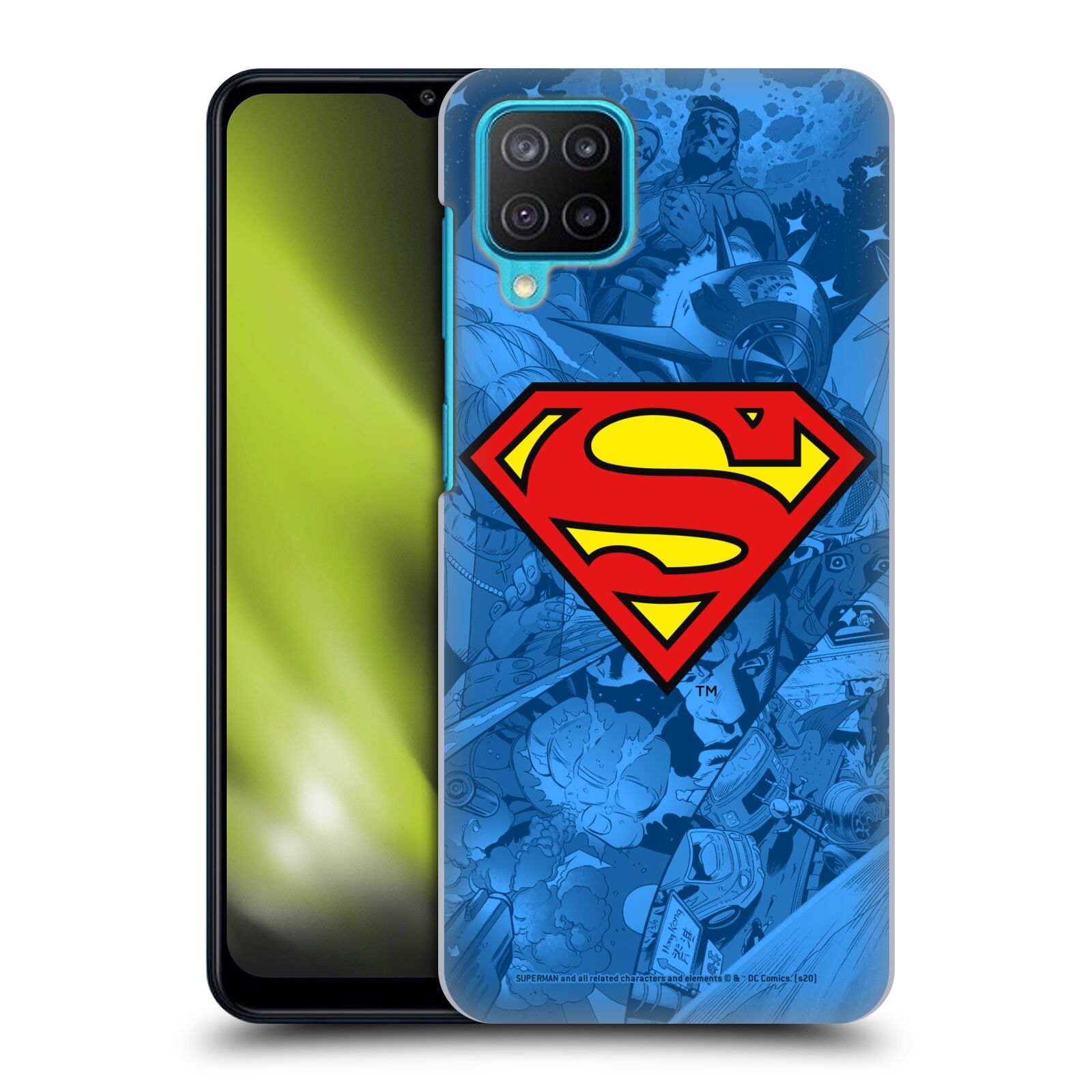 Plastové pouzdro na mobil Samsung Galaxy M12 - Superman DC Comics Comicbook Art Collage (Plastový kryt, pouzdro, obal na mobilní telefon Samsung Galaxy M12 (SM-M127F) s licencovaným motivem Superman DC Comics Comicbook Art Collage)