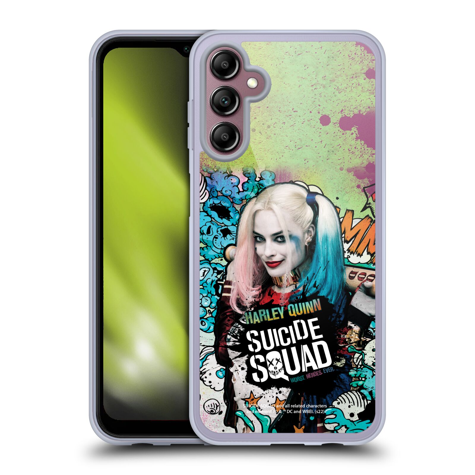 Silikonové pouzdro na mobil Samsung Galaxy A14 5G / LTE - Suicide Squad - Harley Quinn (Silikonový kryt, obal, pouzdro na mobilní telefon Samsung Galaxy A14 5G / LTE s licencovaným motivem Suicide Squad - Harley Quinn)