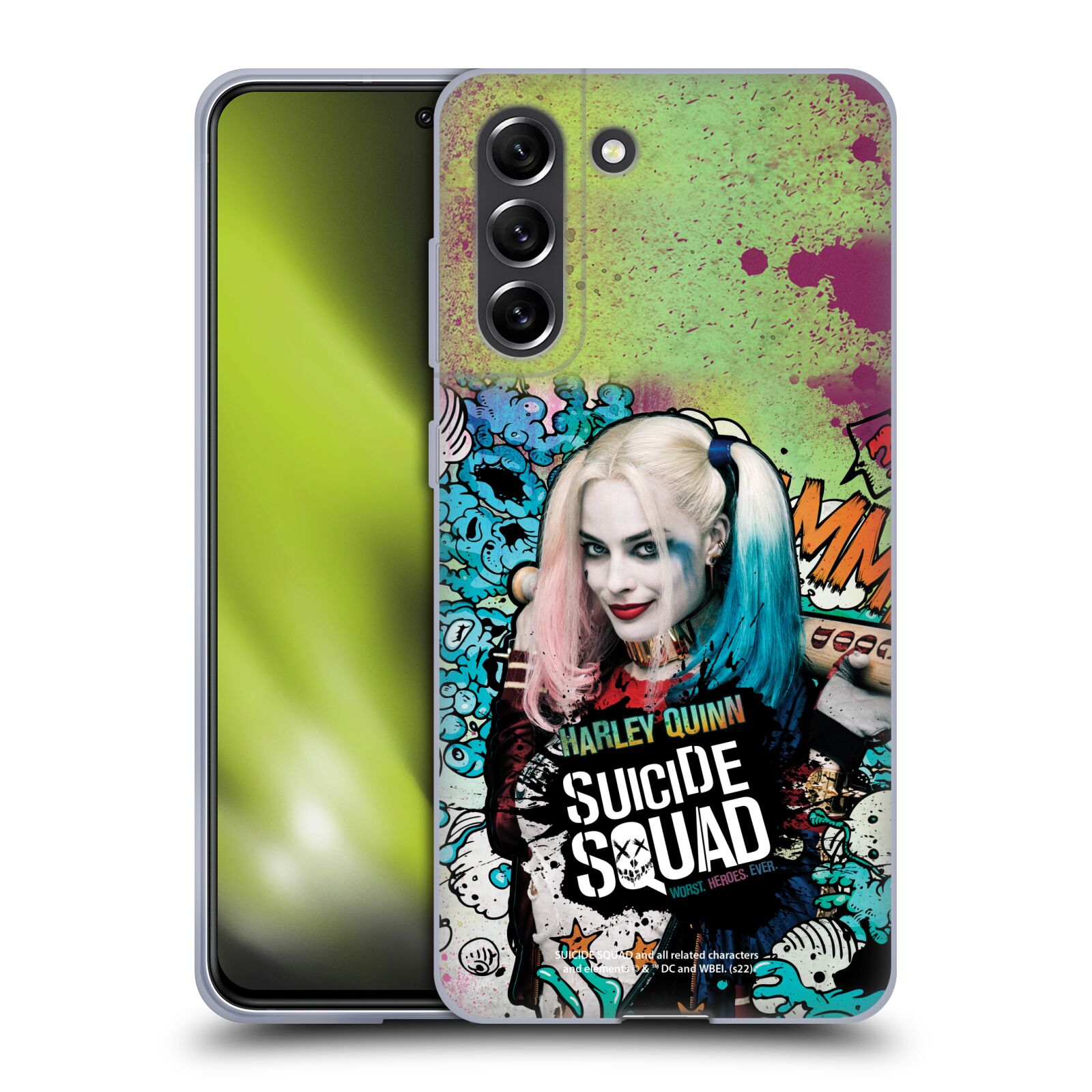 Silikonové pouzdro na mobil Samsung Galaxy S21 FE 5G - Suicide Squad - Harley Quinn (Silikonový kryt, obal, pouzdro na mobilní telefon Samsung Galaxy S21 FE 5G s licencovaným motivem Suicide Squad - Harley Quinn)