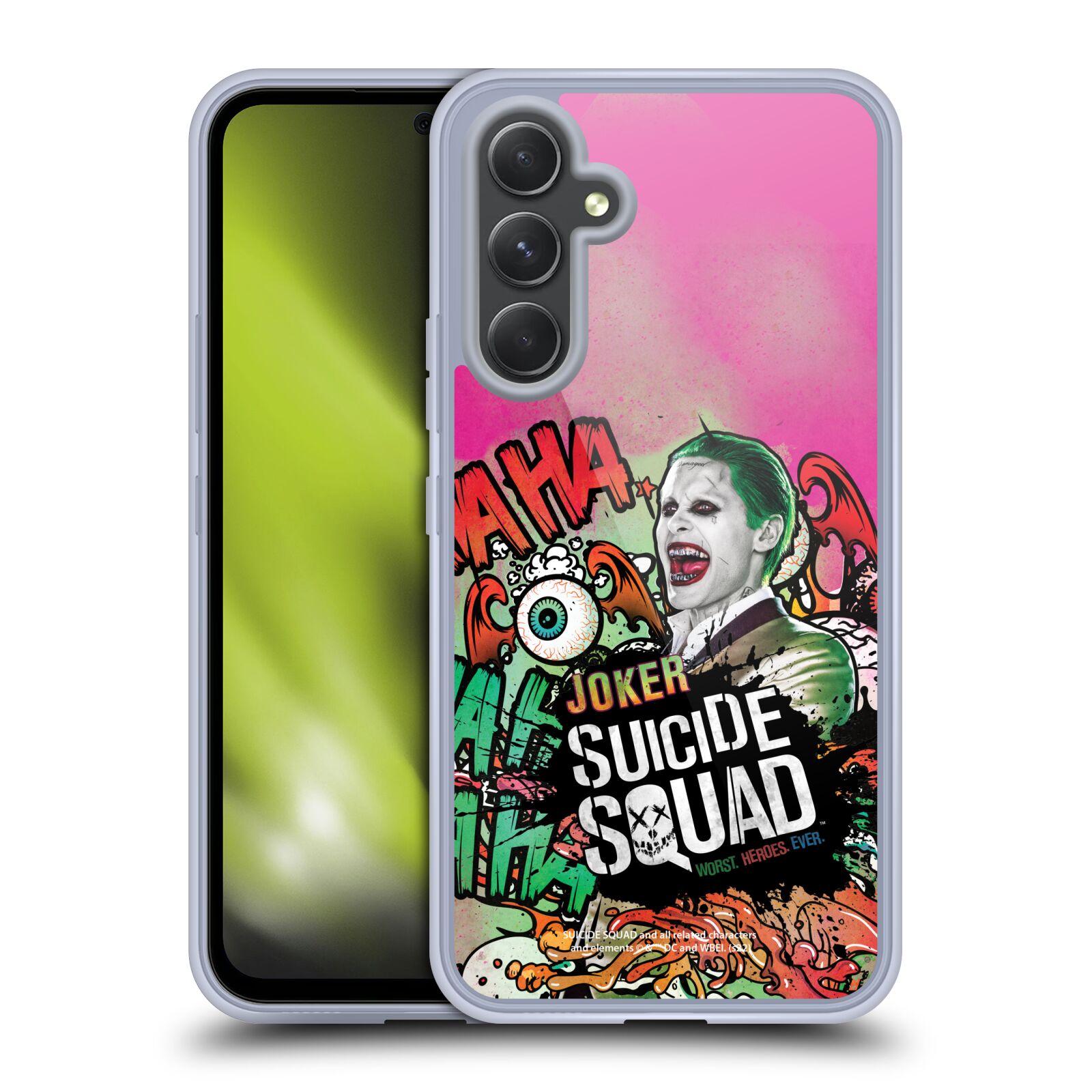 Silikonové pouzdro na mobil Samsung Galaxy A54 5G - Suicide Squad - Joker (Silikonový kryt, obal, pouzdro na mobilní telefon Samsung Galaxy A54 5G s licencovaným motivem Suicide Squad - Joker)