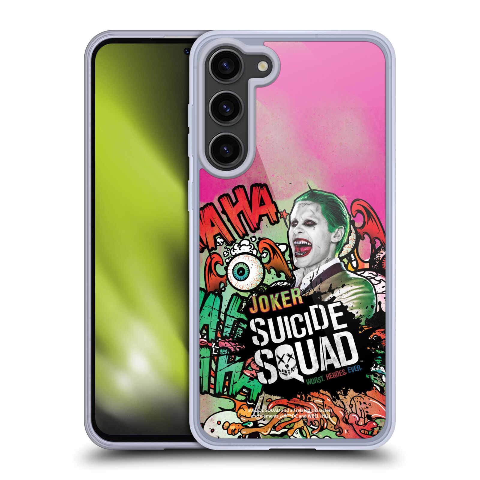 Silikonové pouzdro na mobil Samsung Galaxy S23 Plus - Suicide Squad - Joker (Silikonový kryt, obal, pouzdro na mobilní telefon Samsung Galaxy S23 Plus s licencovaným motivem Suicide Squad - Joker)